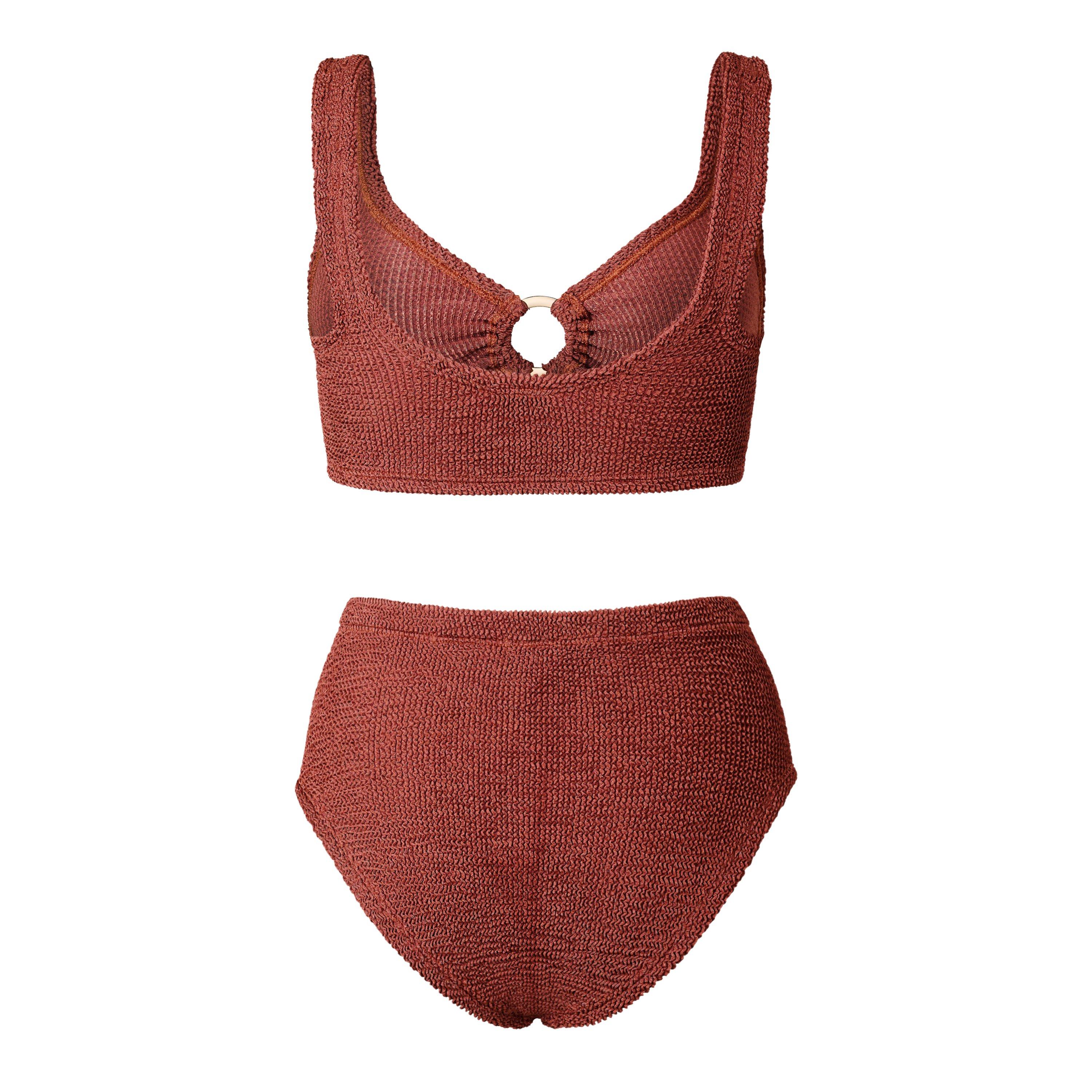 Metallic Rose - Hunza G - Women's Nadine Gold Bikini Set - 2