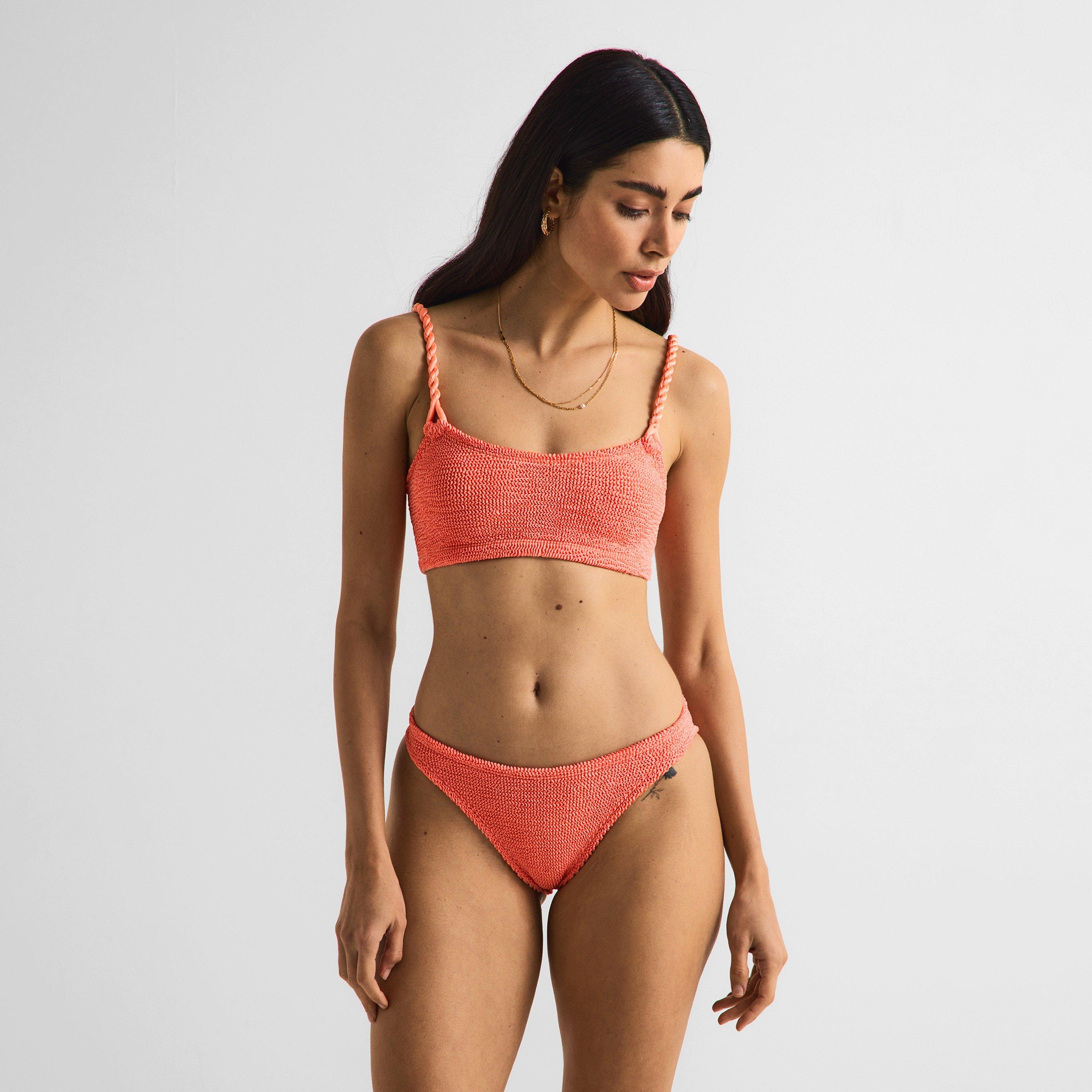 Metallic Coral - Hunza G - Women's Phoebe Bikini Set - 3