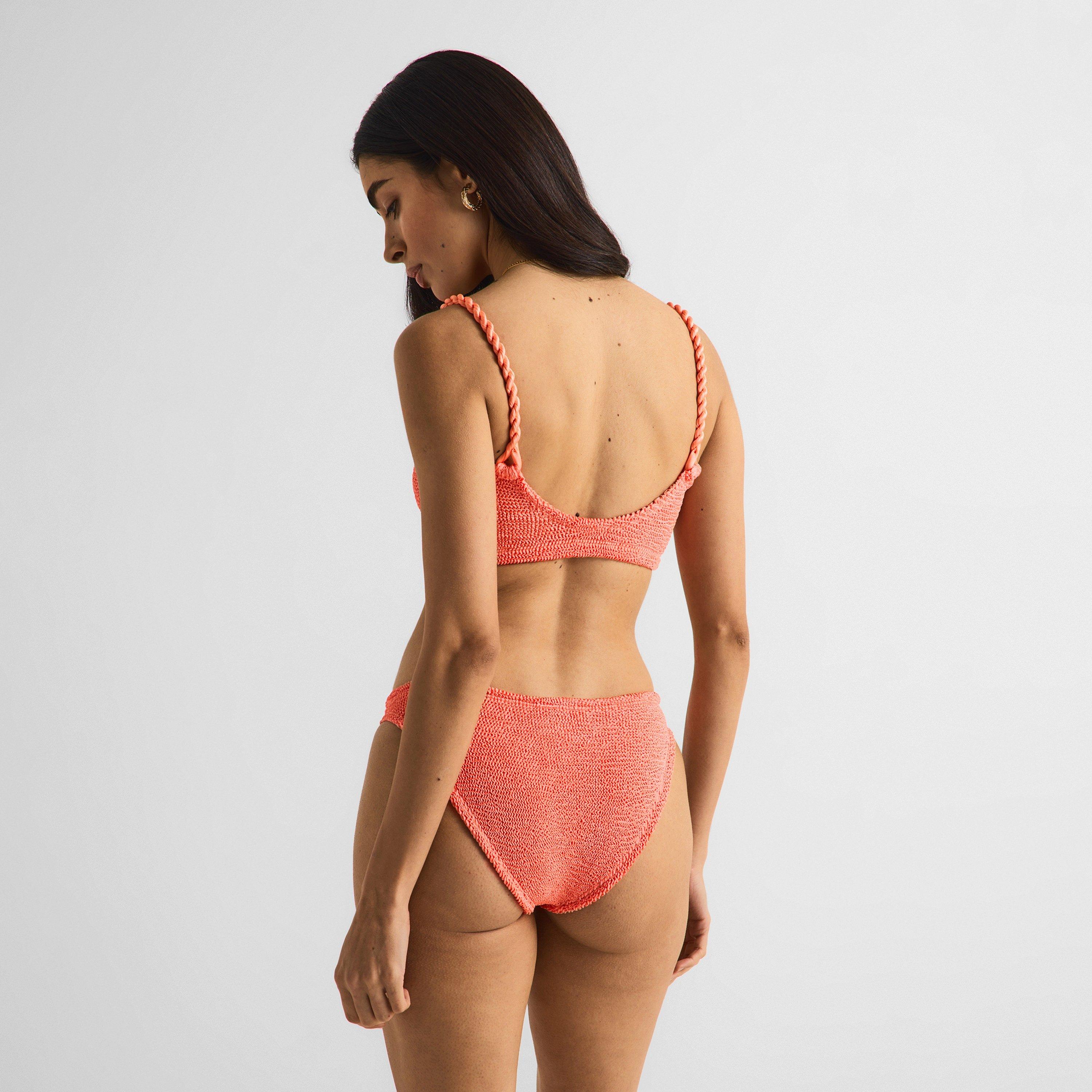 Metallic Coral - Hunza G - Women's Phoebe Bikini Set - 4