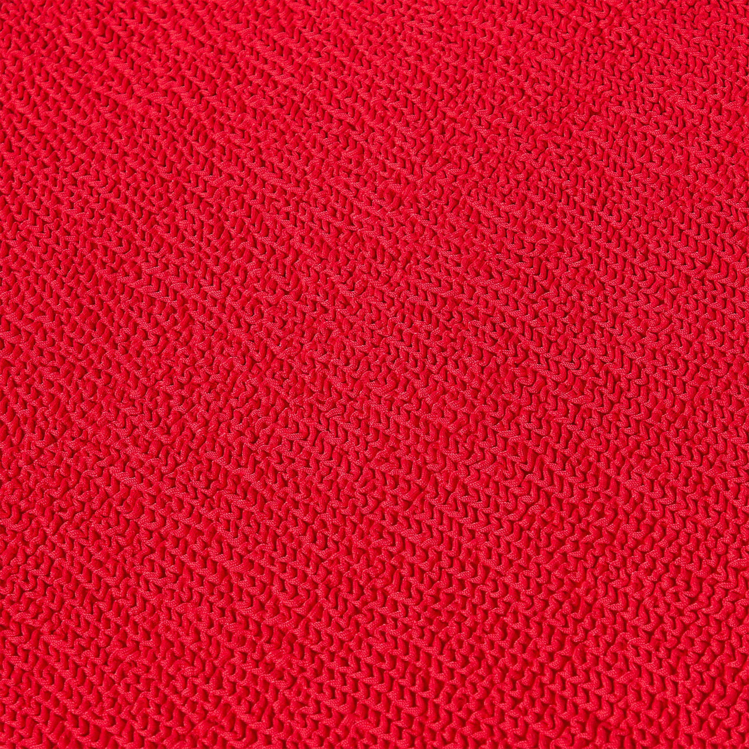 Red - Hunza G - Women's Coverage Square Scoop Neck Swimsuit - 5