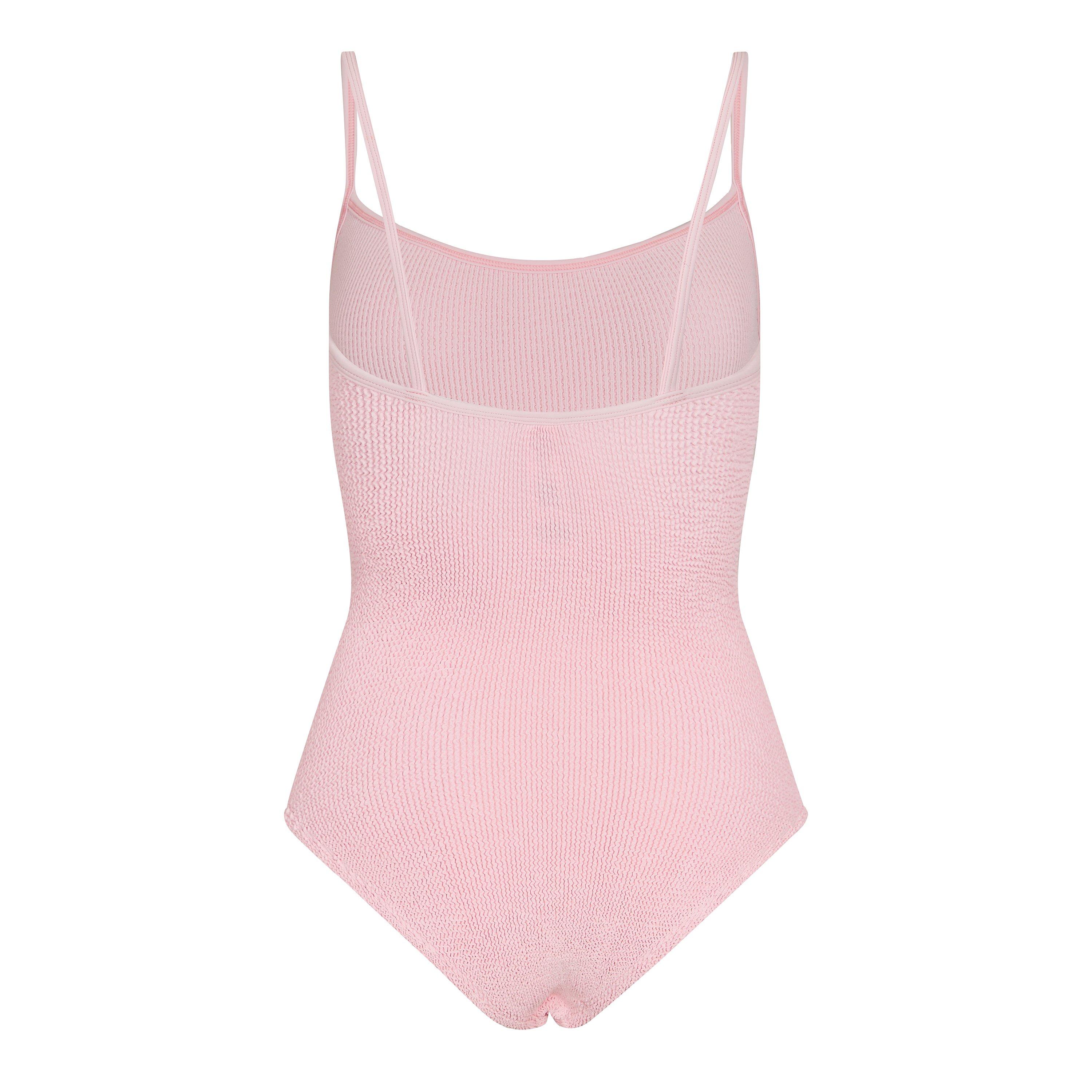 Ballet Pink - Hunza G - Women's Pamela Swim Scoop Neck Swimsuit - 2