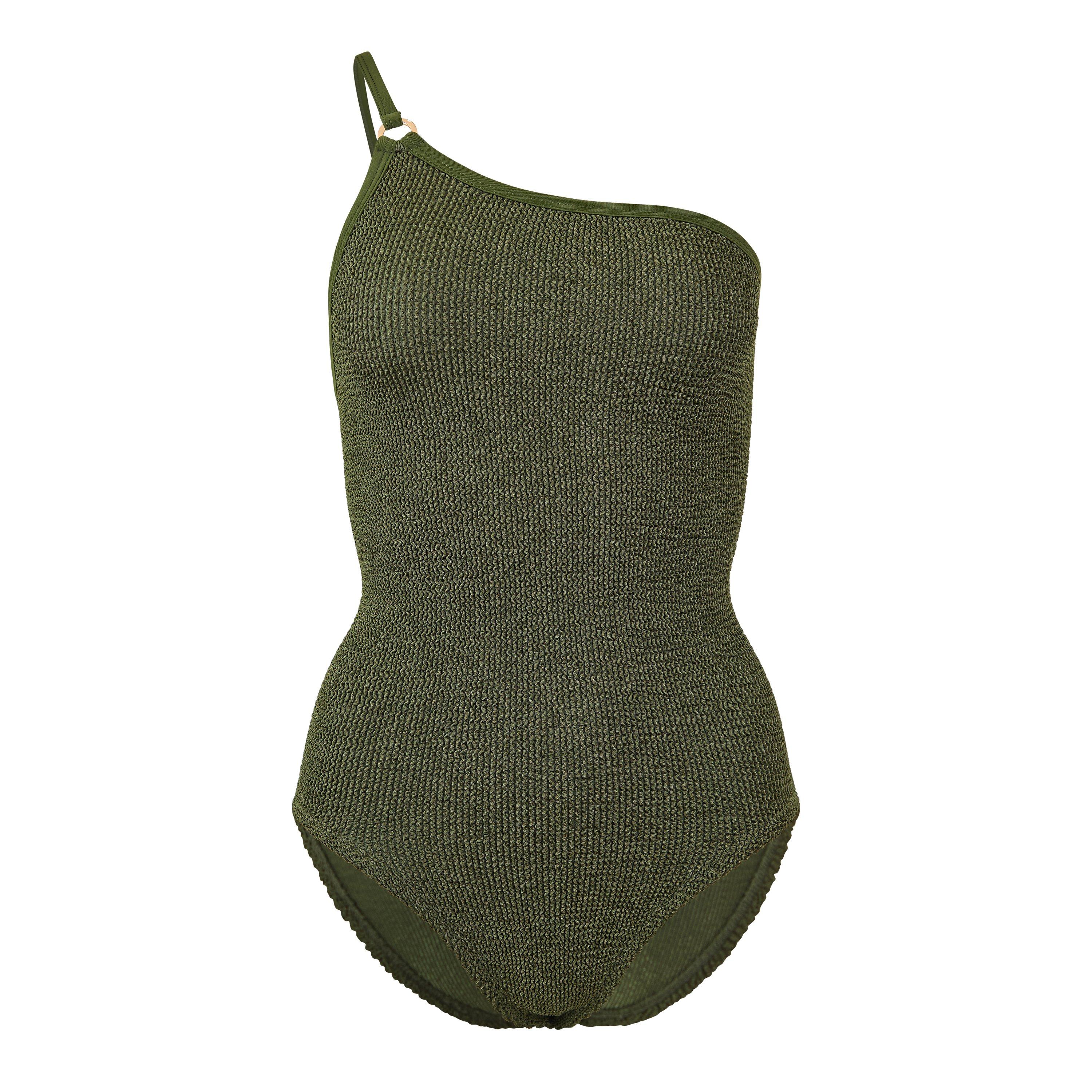 Metallic Khaki - Hunza G - Clara Swim - 1