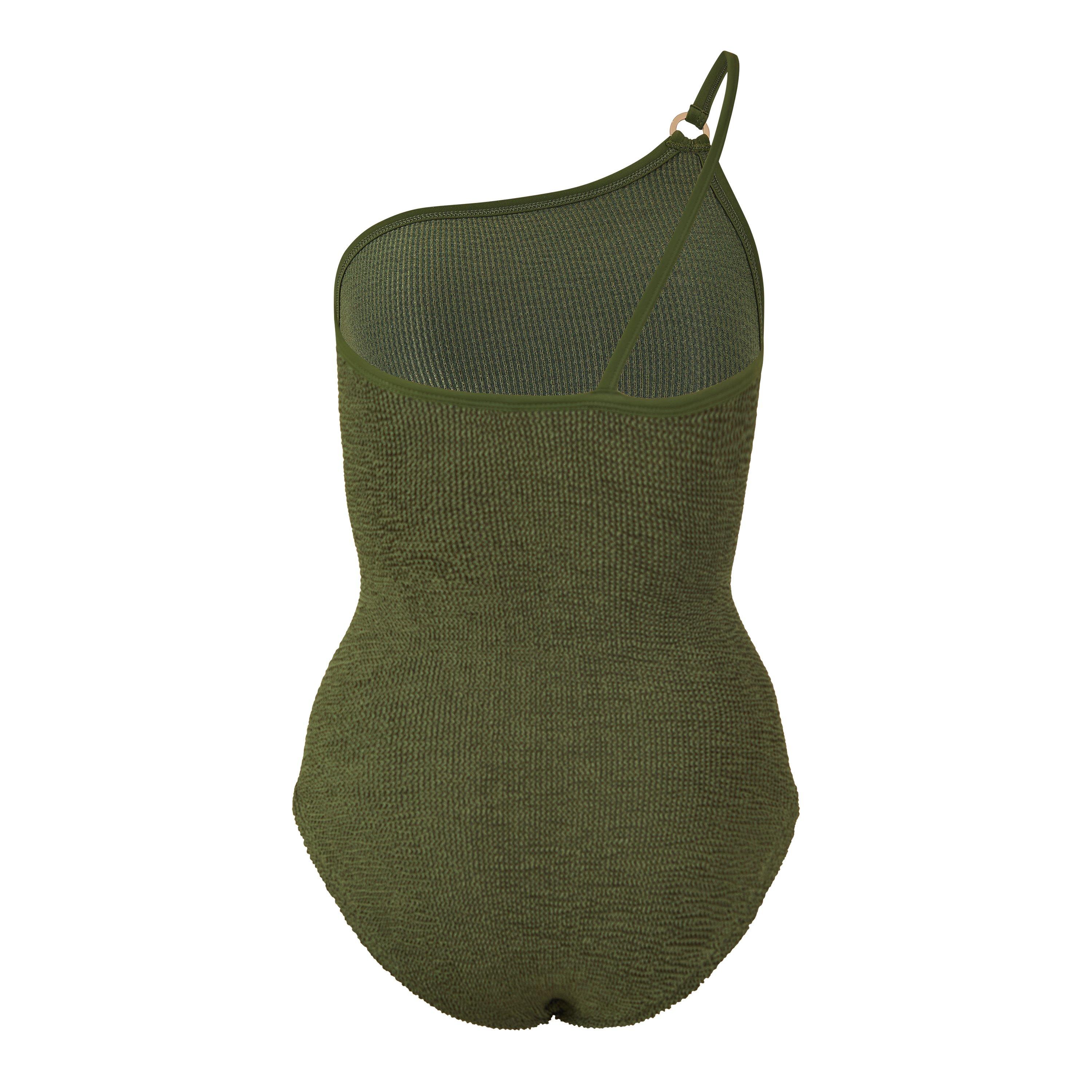 Metallic Khaki - Hunza G - Clara Swim - 2