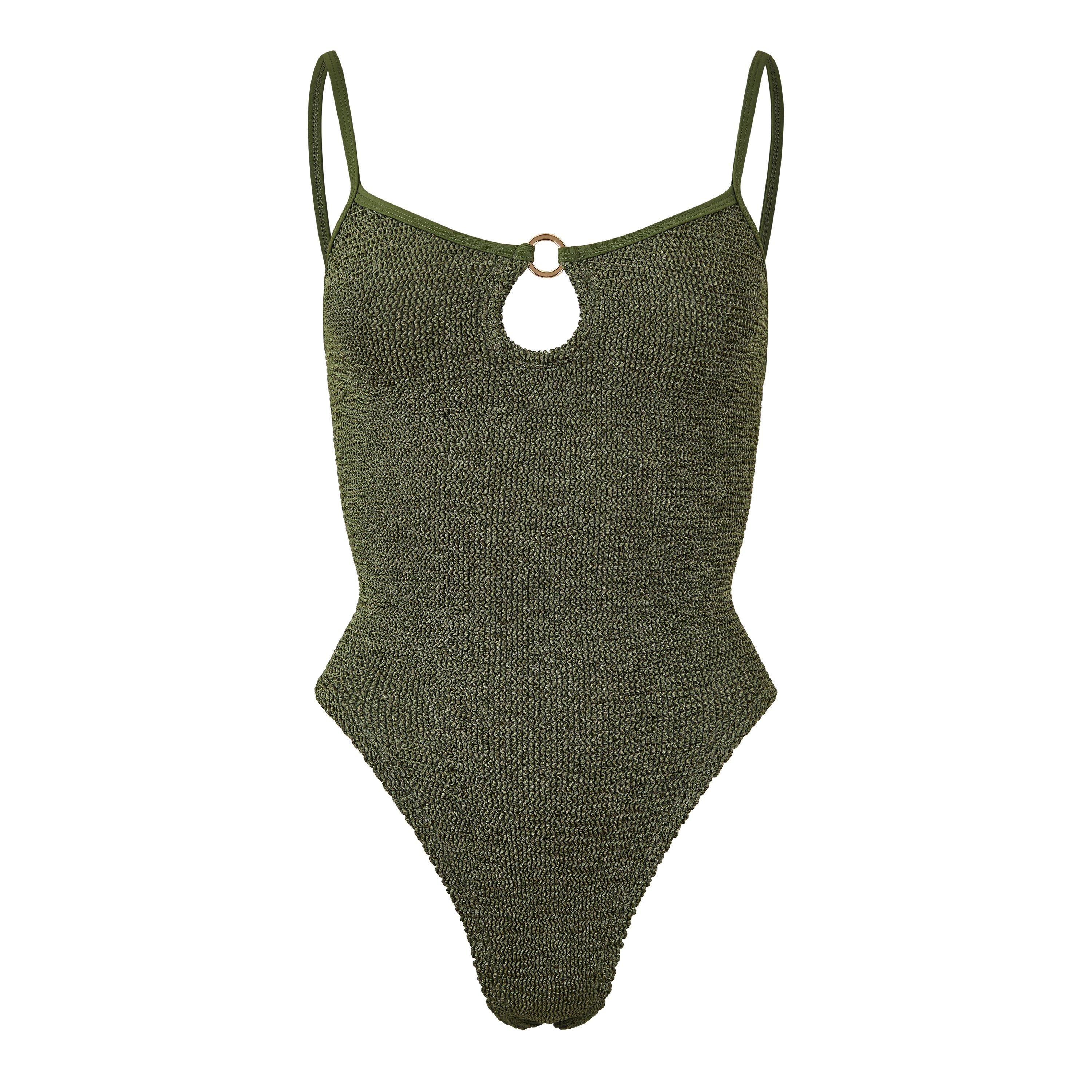 Metallic Khaki - Hunza G - Toni Swim - 1