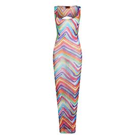 Missoni Cutout Printed Mesh Maxi Dress