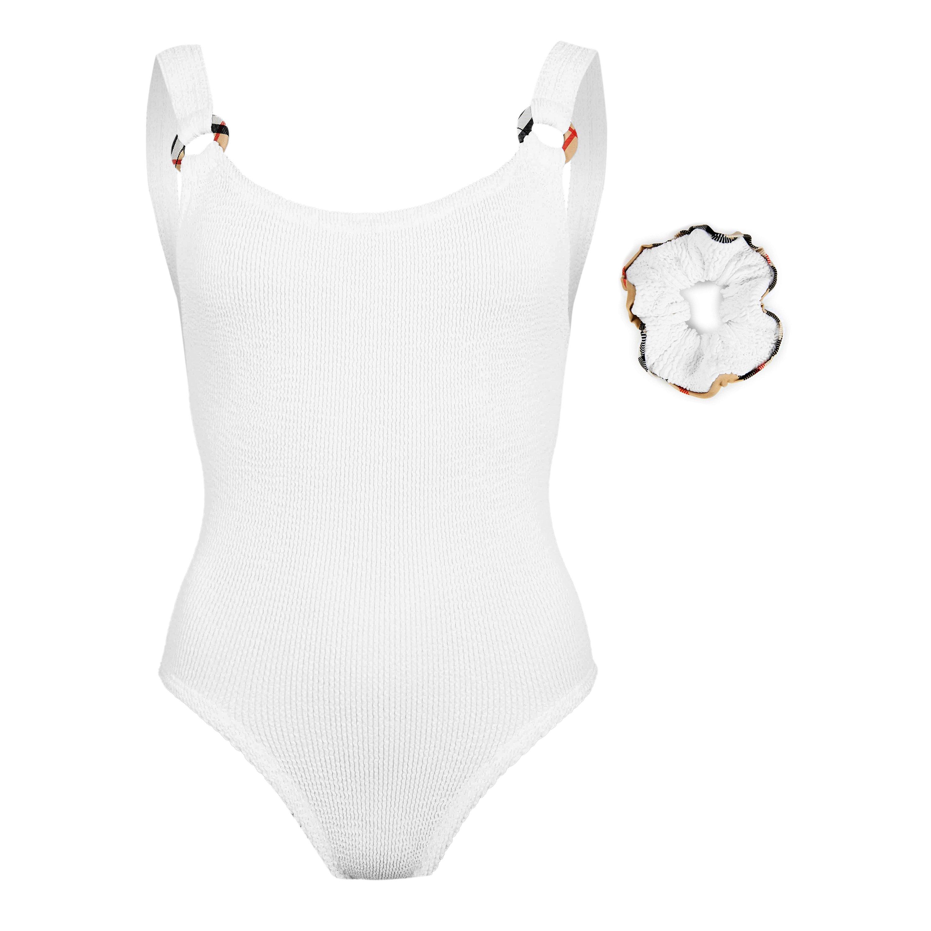 Burberry X Hunza G Womens x Hunza G Domino Swimsuit - White