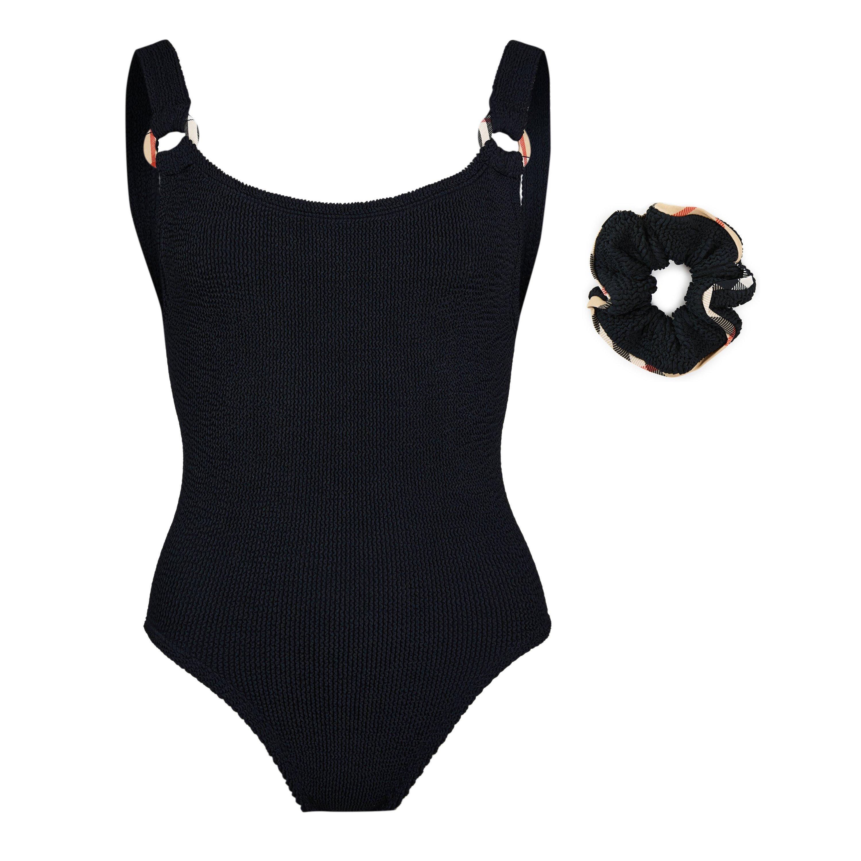 Black - Burberry X Hunza G - Womens x Hunza G Domino Swimsuit - 1