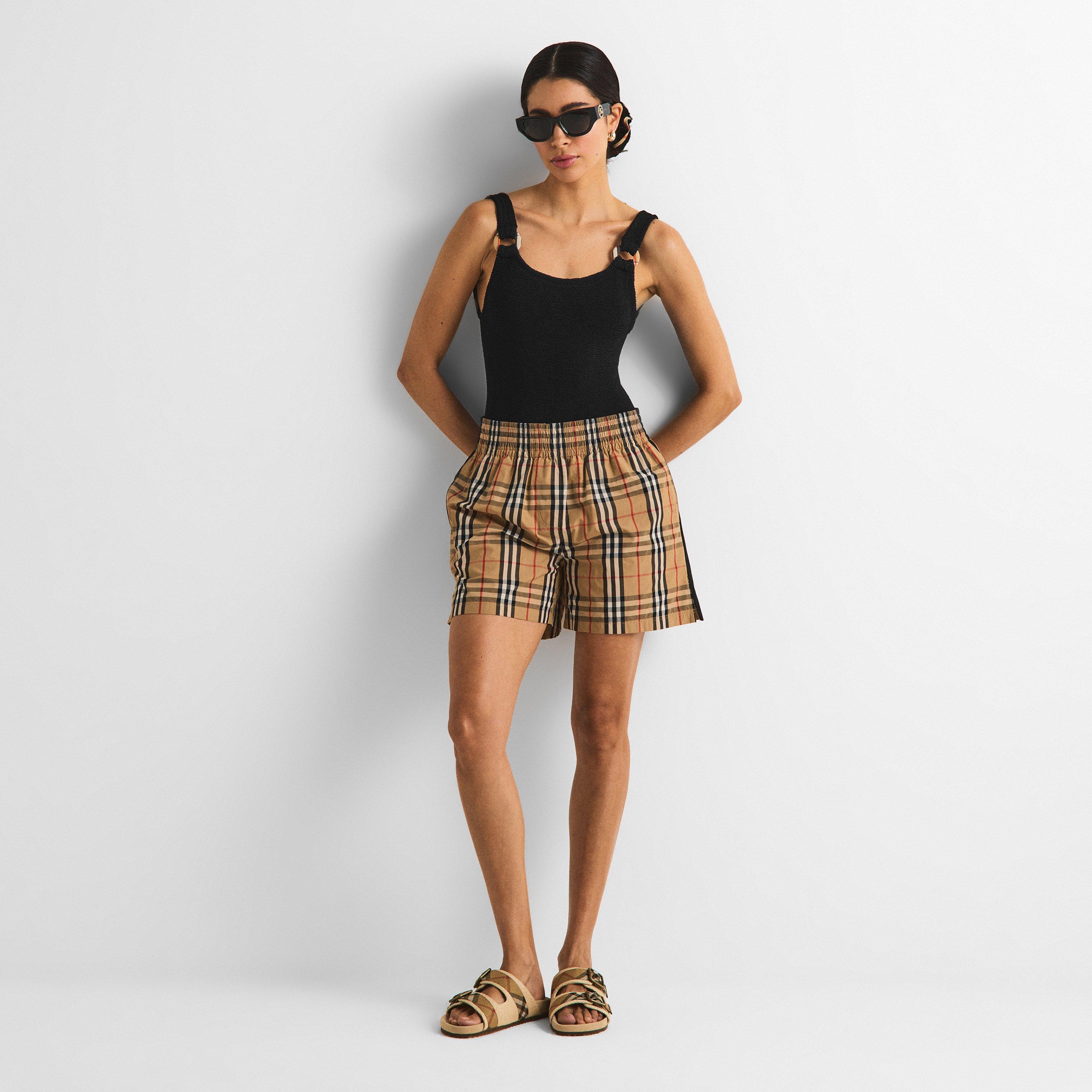 Black - Burberry X Hunza G - Womens x Hunza G Domino Swimsuit - 7