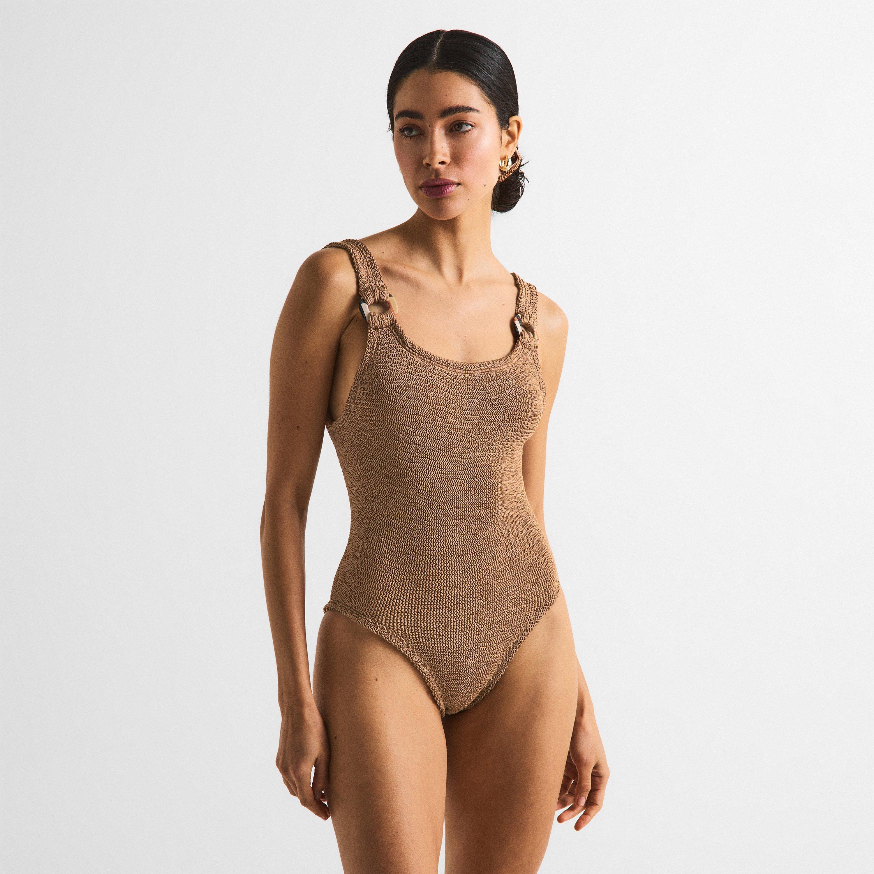 Burberry X Hunza G Womens x Hunza G Domino Swimsuit | Cruise Fashion