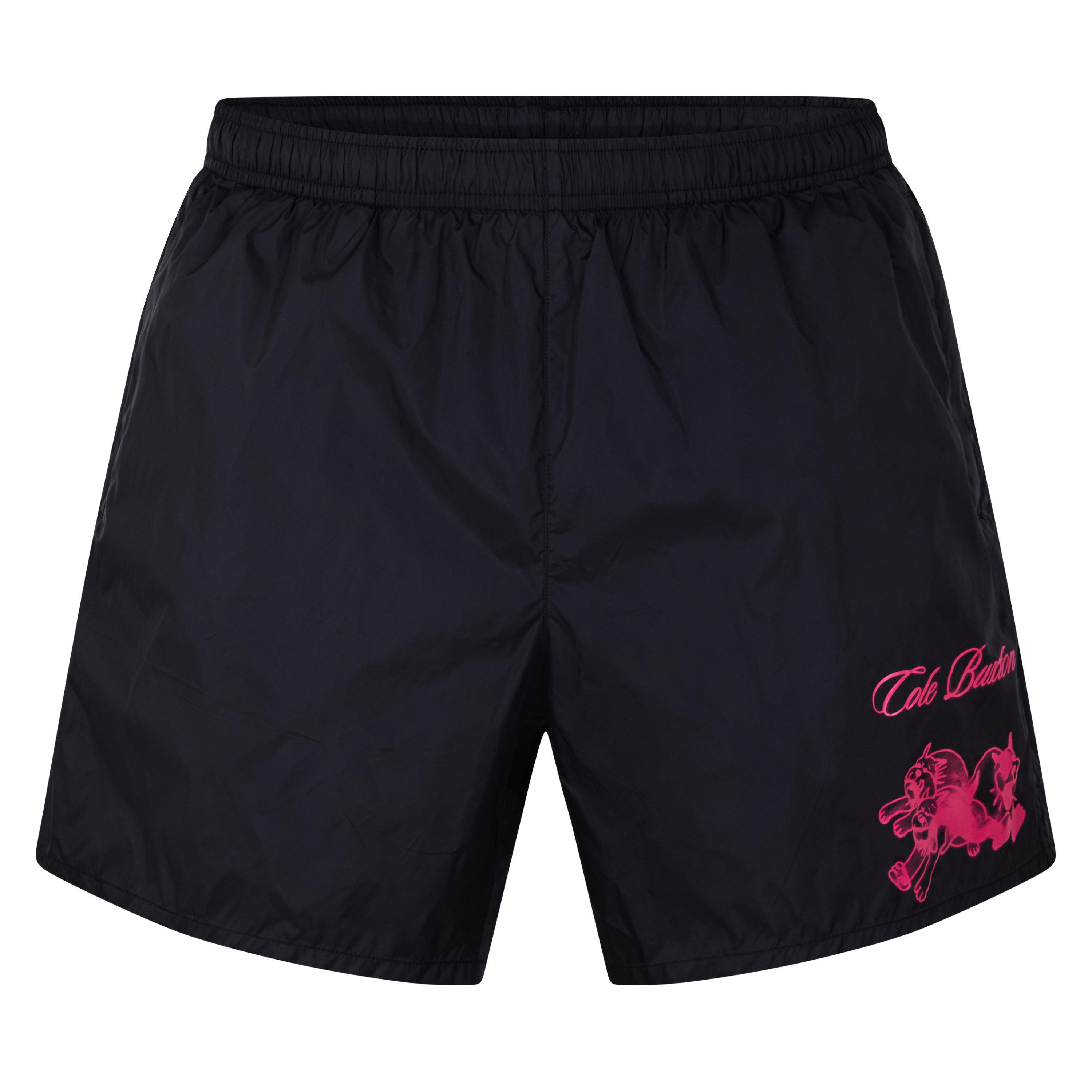 Black/Pink - Cole Buxton - Men's Bull Dog Swim Shorts - 1
