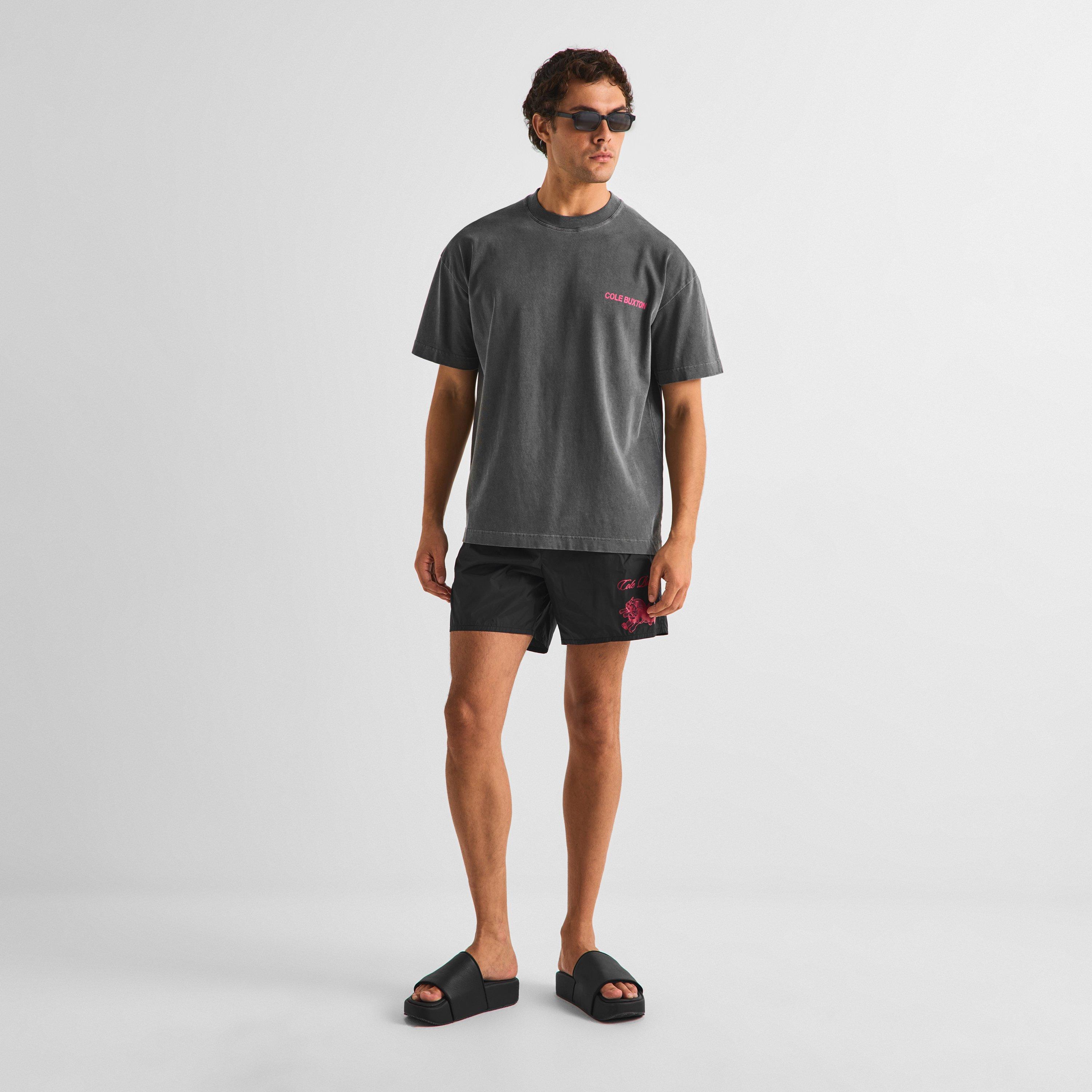 Black/Pink - Cole Buxton - Men's Bull Dog Swim Shorts - 6