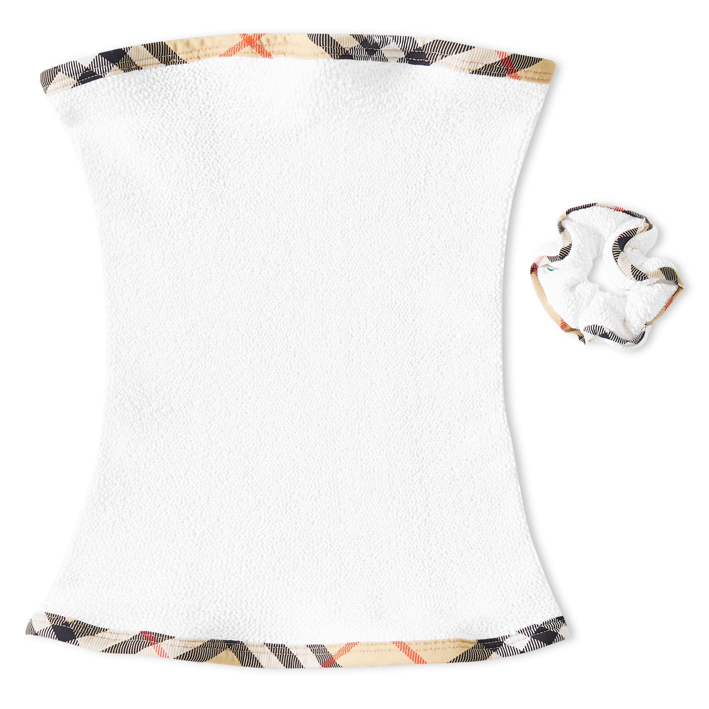 Burberry X Hunza G Womens x Hunza G Devyn Swim Skirt/Tube Top - White