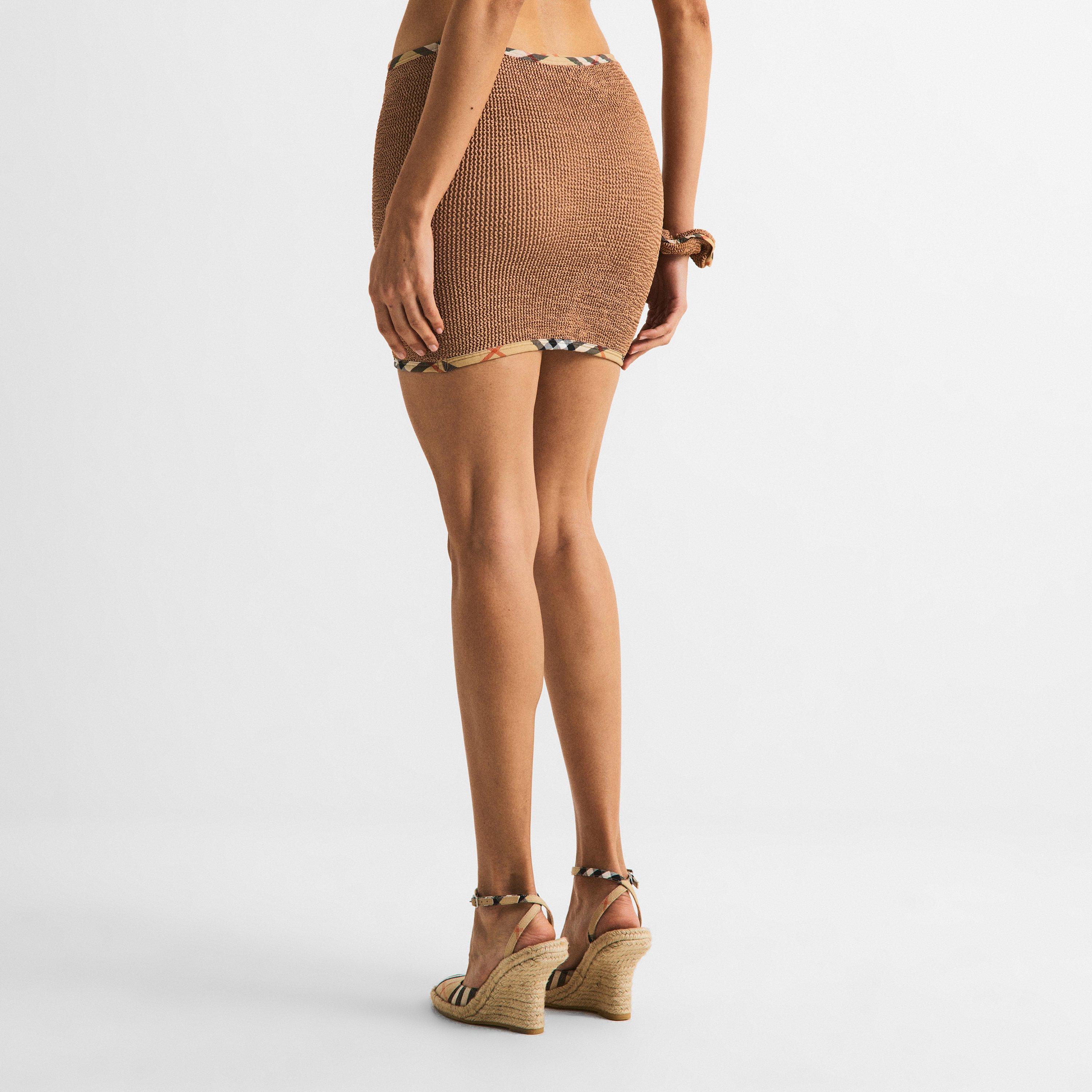 Metallic Cocoa - Burberry X Hunza G - Womens x Hunza G Devyn Swim Skirt/Tube Top - 4