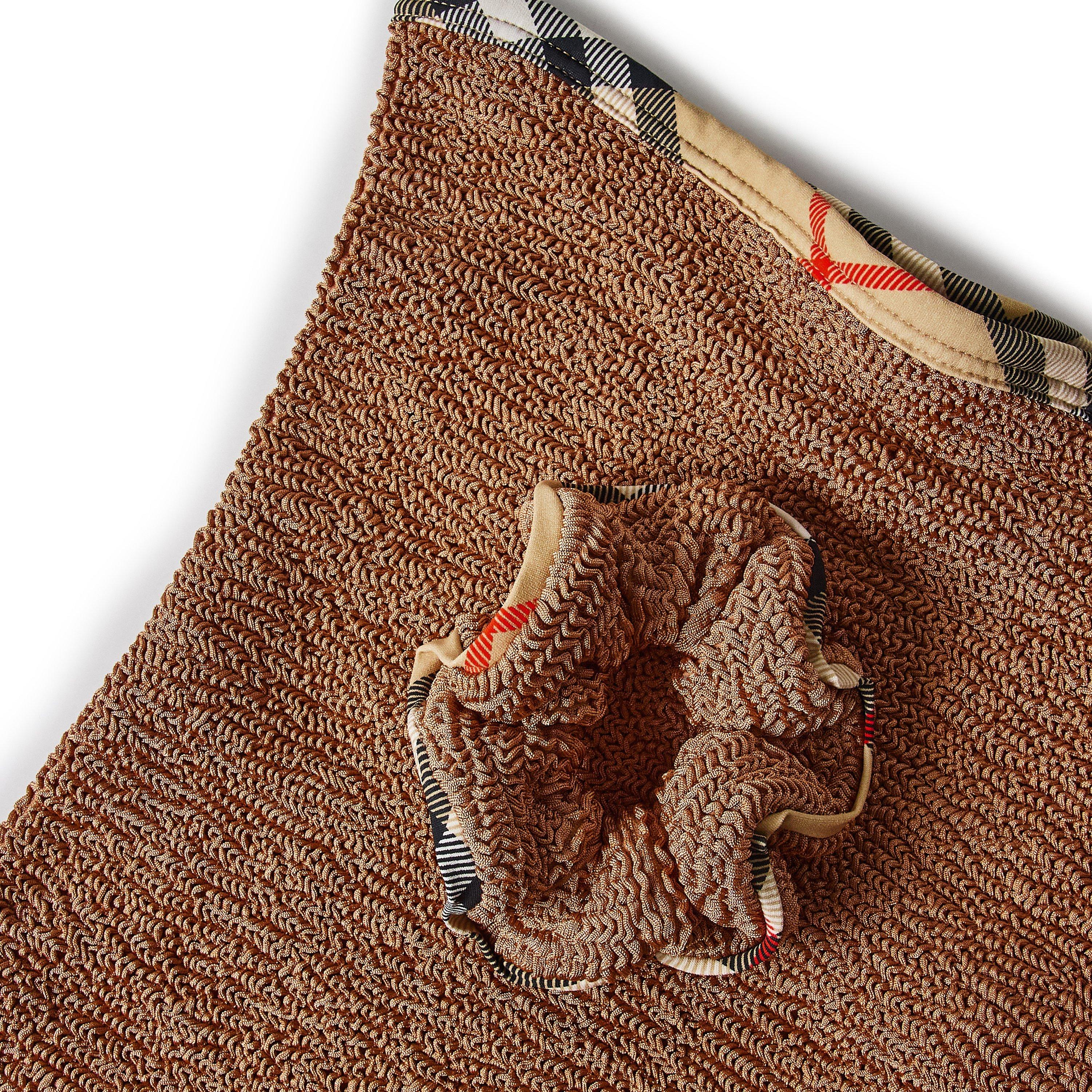 Metallic Cocoa - Burberry X Hunza G - Womens x Hunza G Devyn Swim Skirt/Tube Top - 5