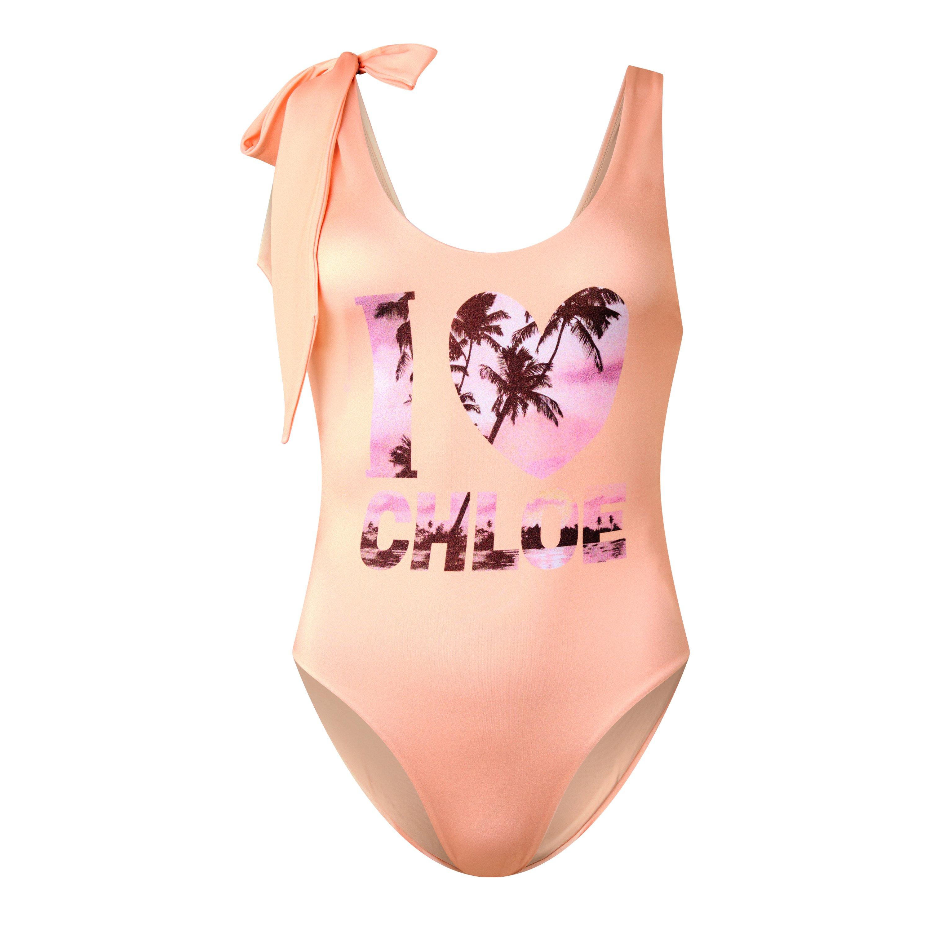 Chloe Women's MB24 Scoop Neck Swimsuit - Apricot Pink - Size 36 (UK 8)