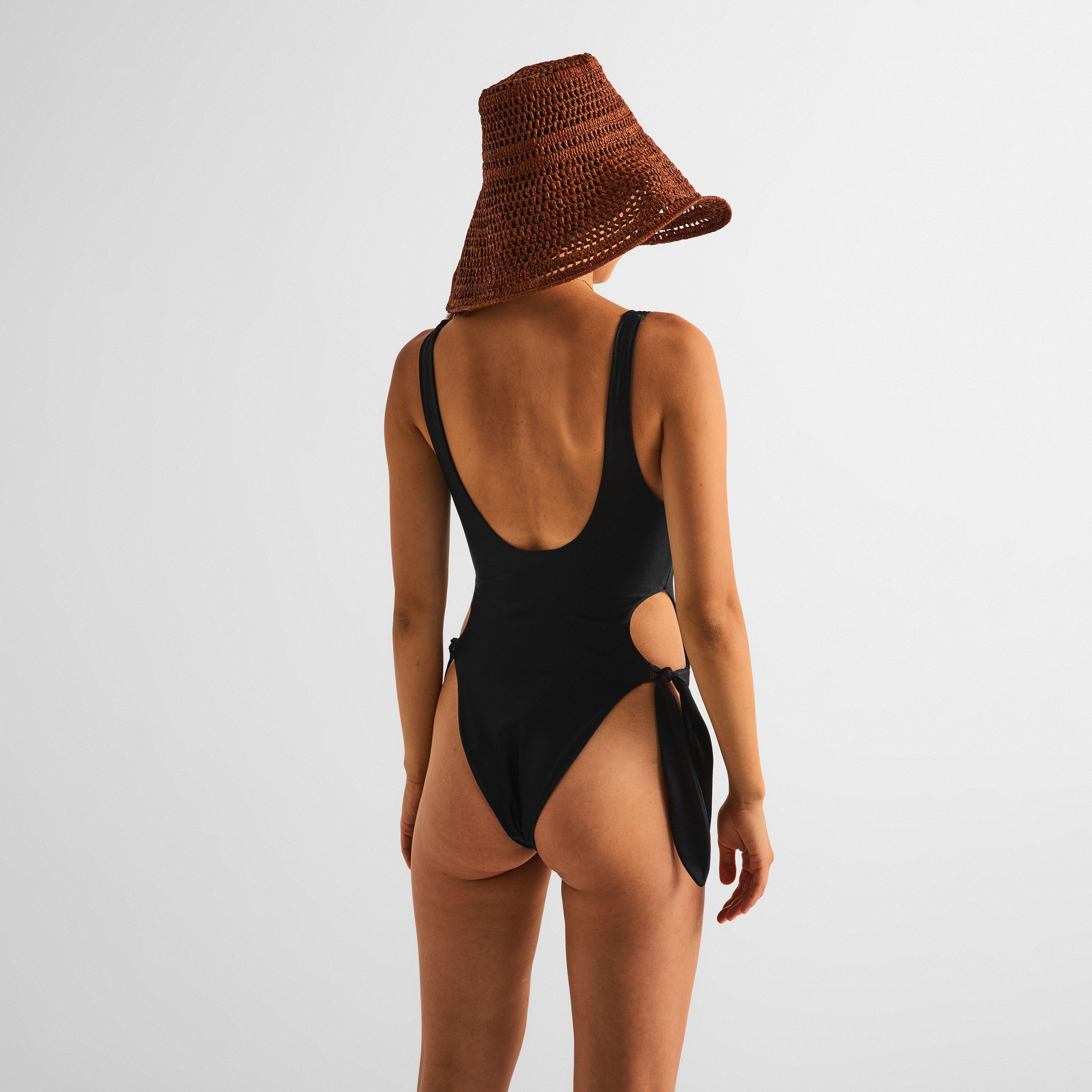Multi Black - Chloe - Women's MB33 Scoop Neck Swimsuit - 4
