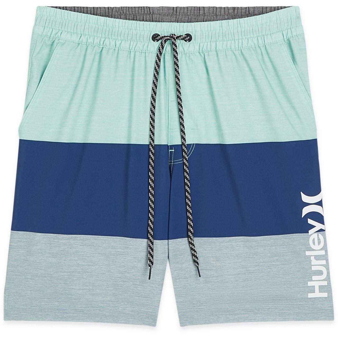 Hurley Men's Swim Shorts - Blue/Aqua - Medium