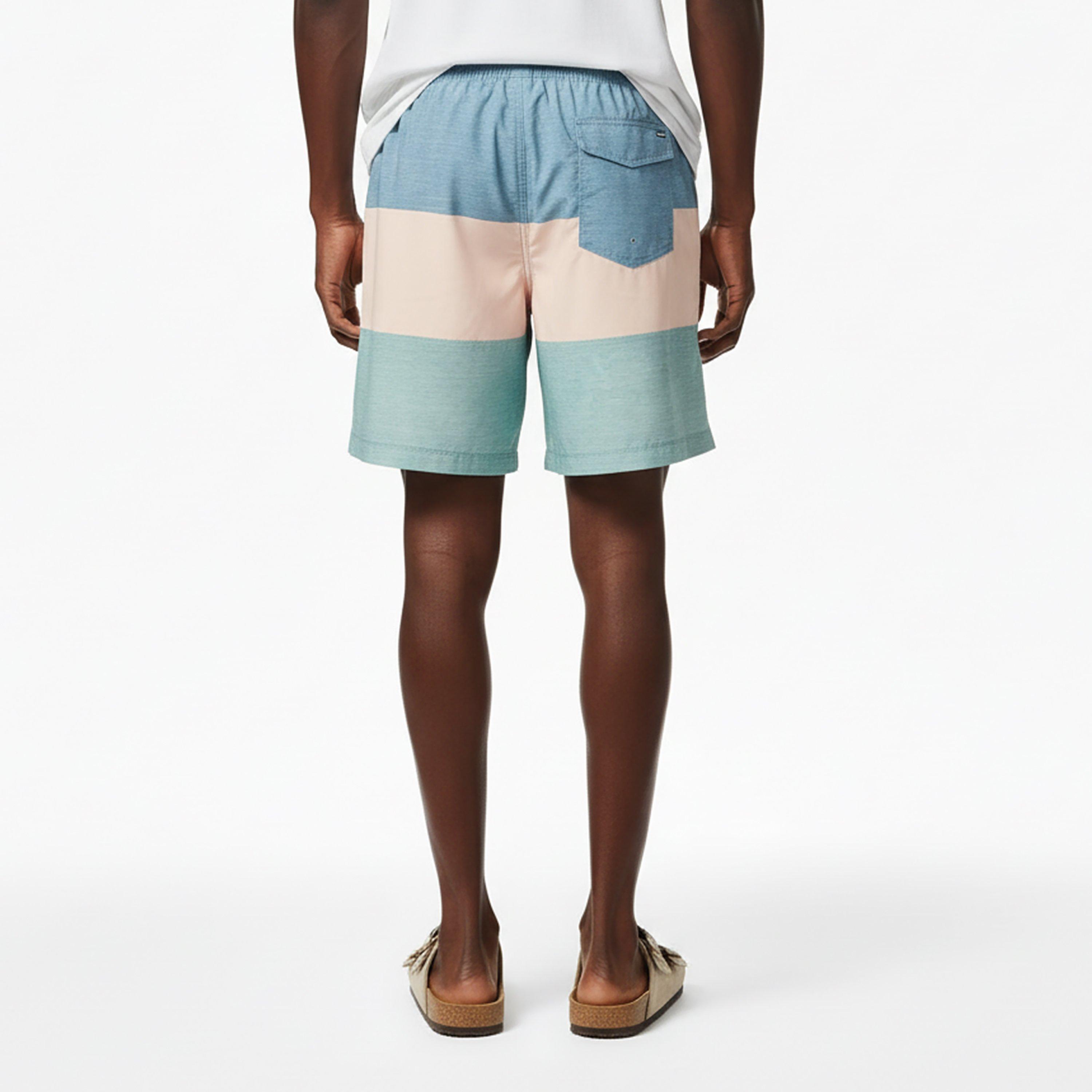 Blue/Brown - Hurley - Men's Swim Shorts - 4