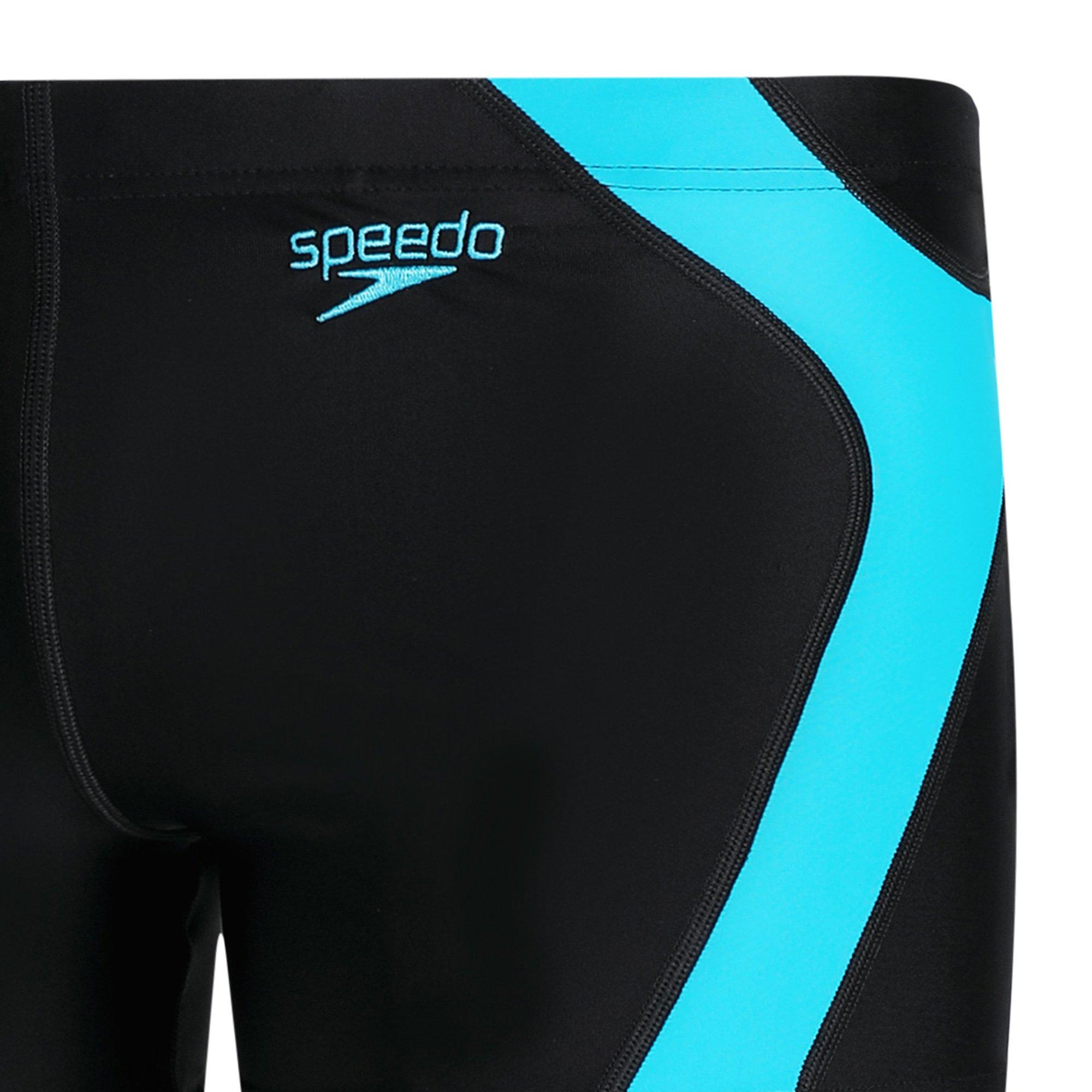 Black/Turquoise - Speedo - Mens Hyper Boom Splice Aquashorts - 3