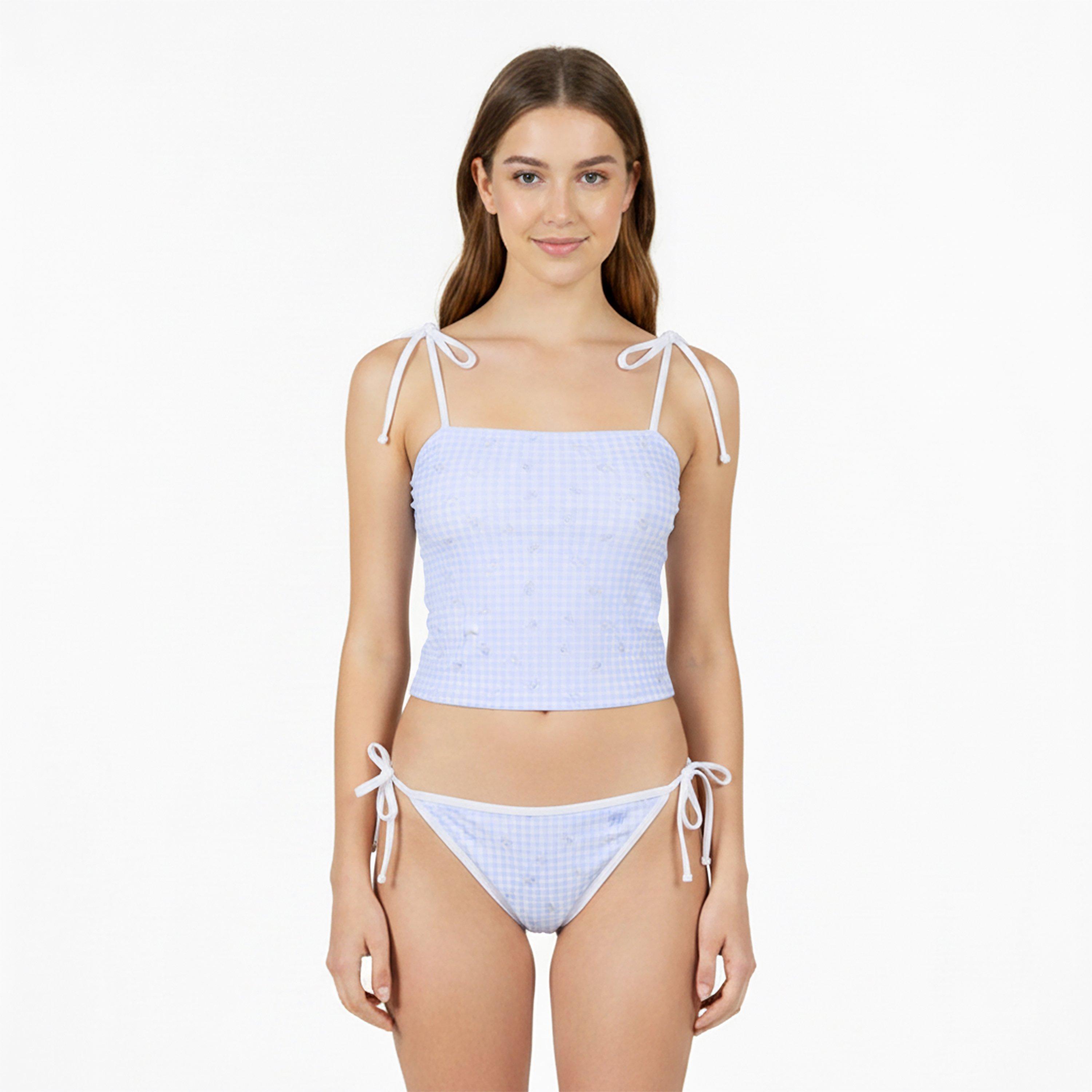 Blauwe Bloemige - Jack Wills - JW Tankini Top Ld63 - 3