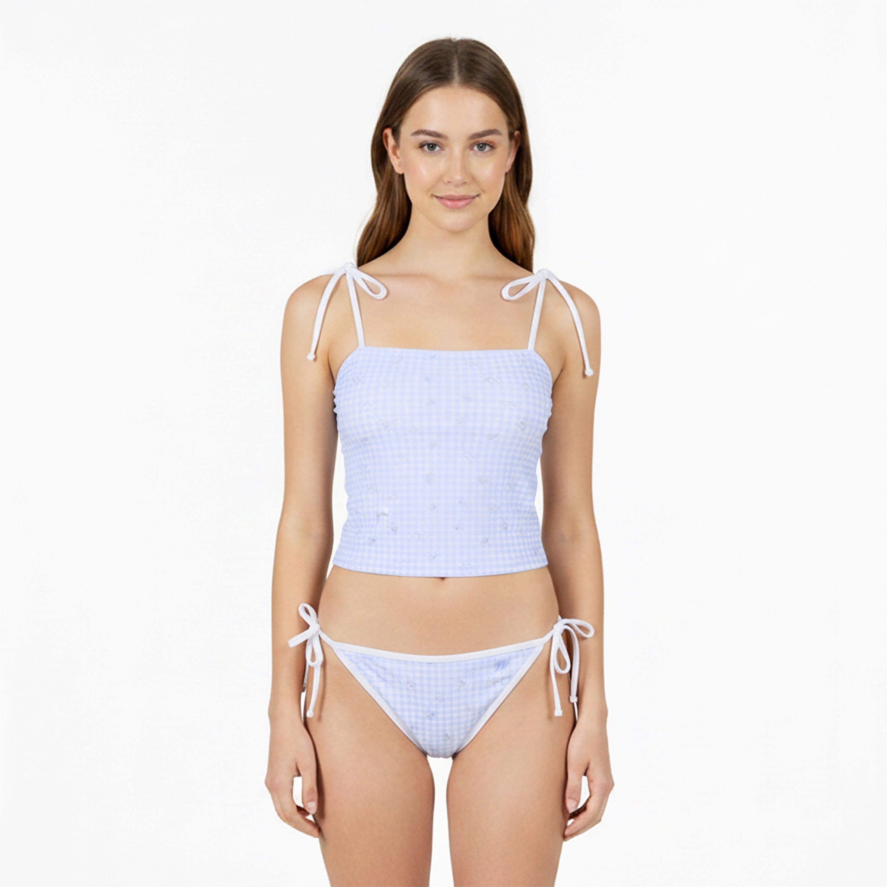 Blauwe Bloemige - Jack Wills - Women's Bikini Bottoms - 3