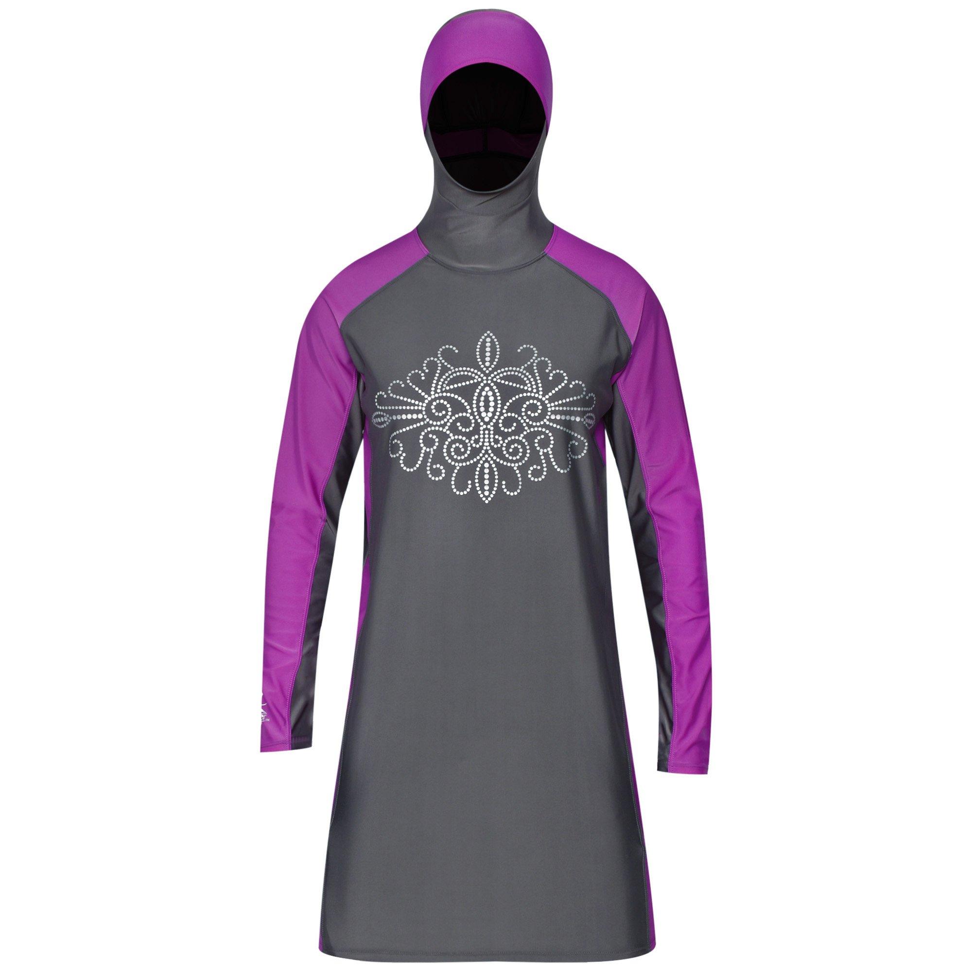 Grey - Slazenger - 2 Piece Womens Burkini Sets - 2