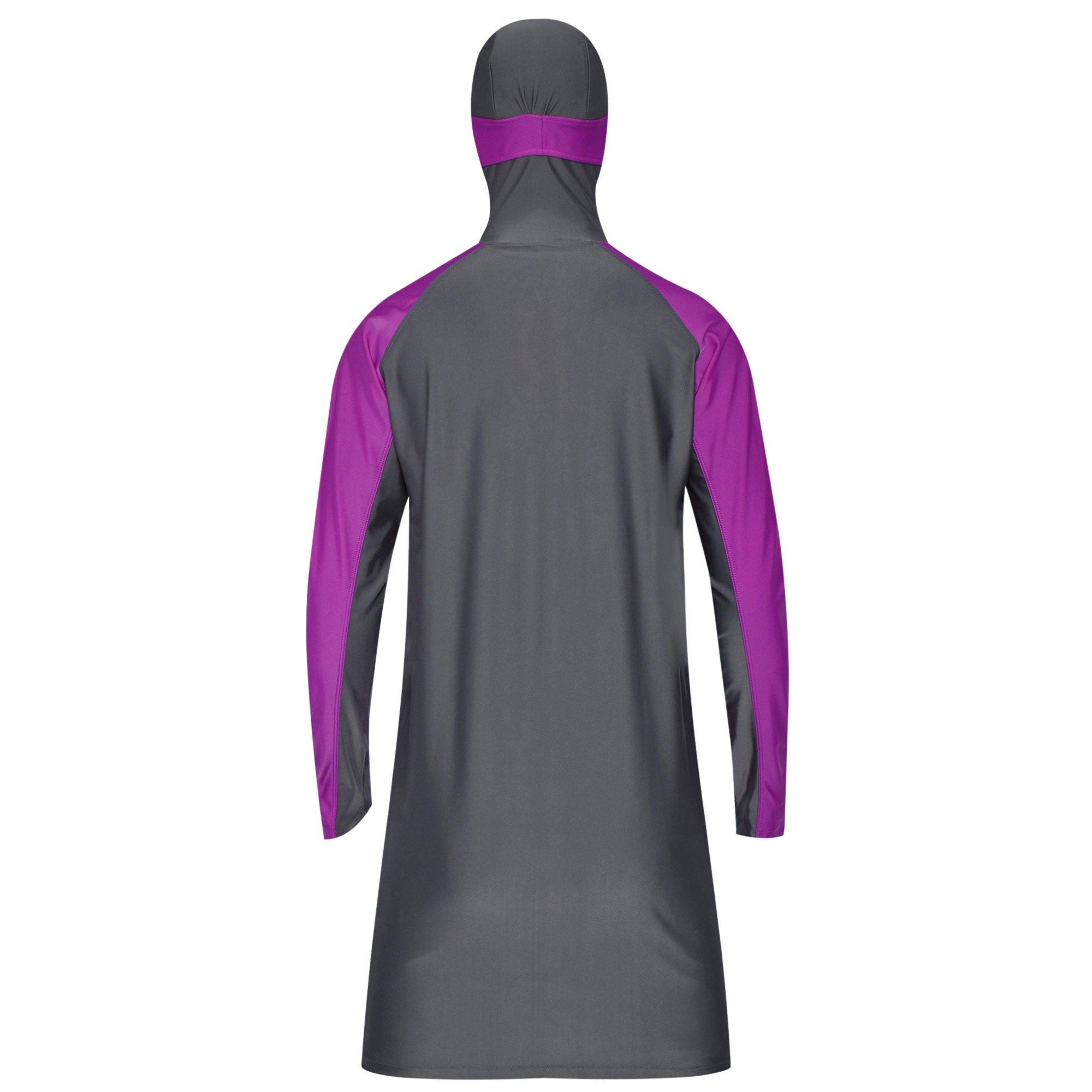 Grey - Slazenger - 2 Piece Womens Burkini Sets - 3