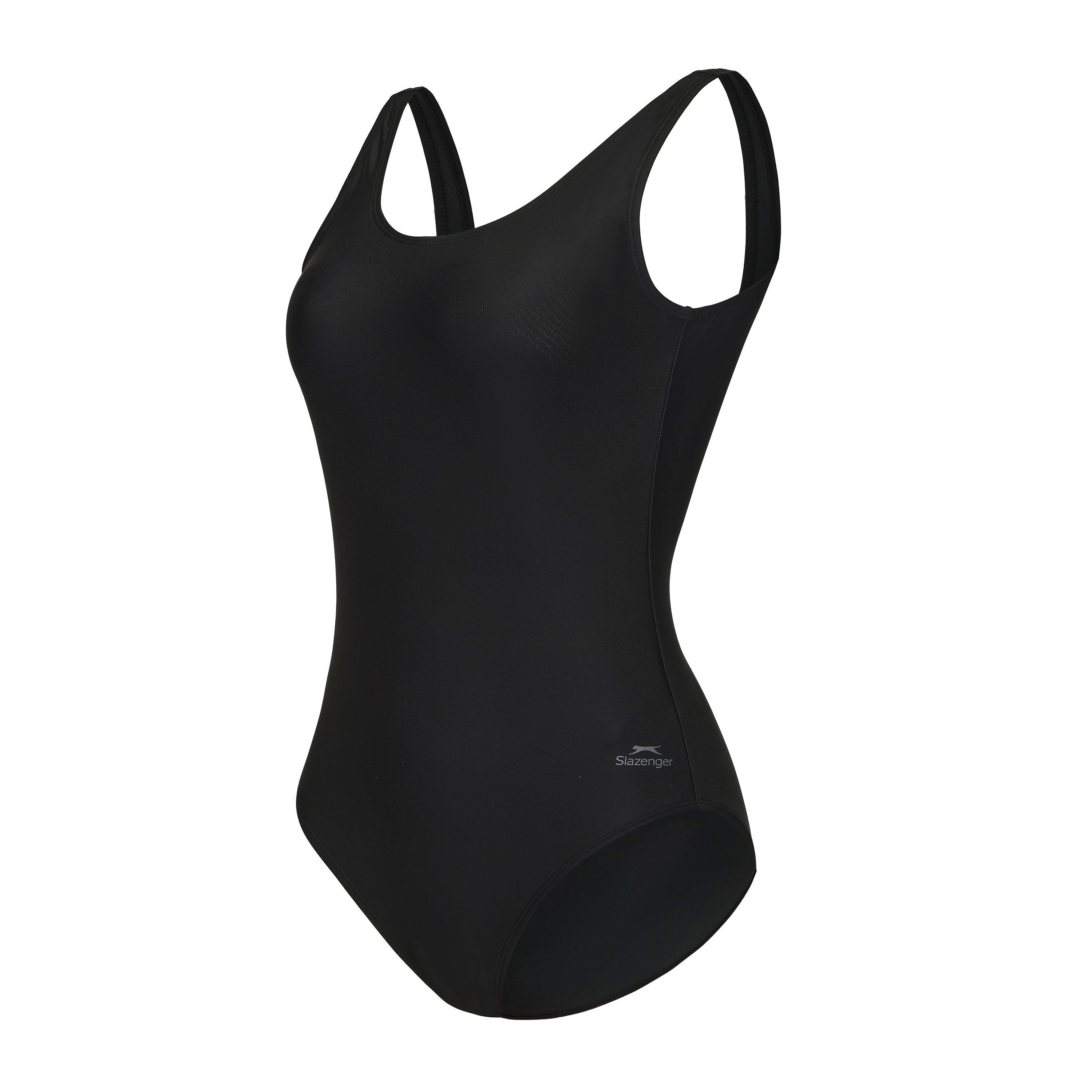 Preto - Slazenger - LYCRA® XTRA LIFE ™ Basic Swimsuit Ladies - 2