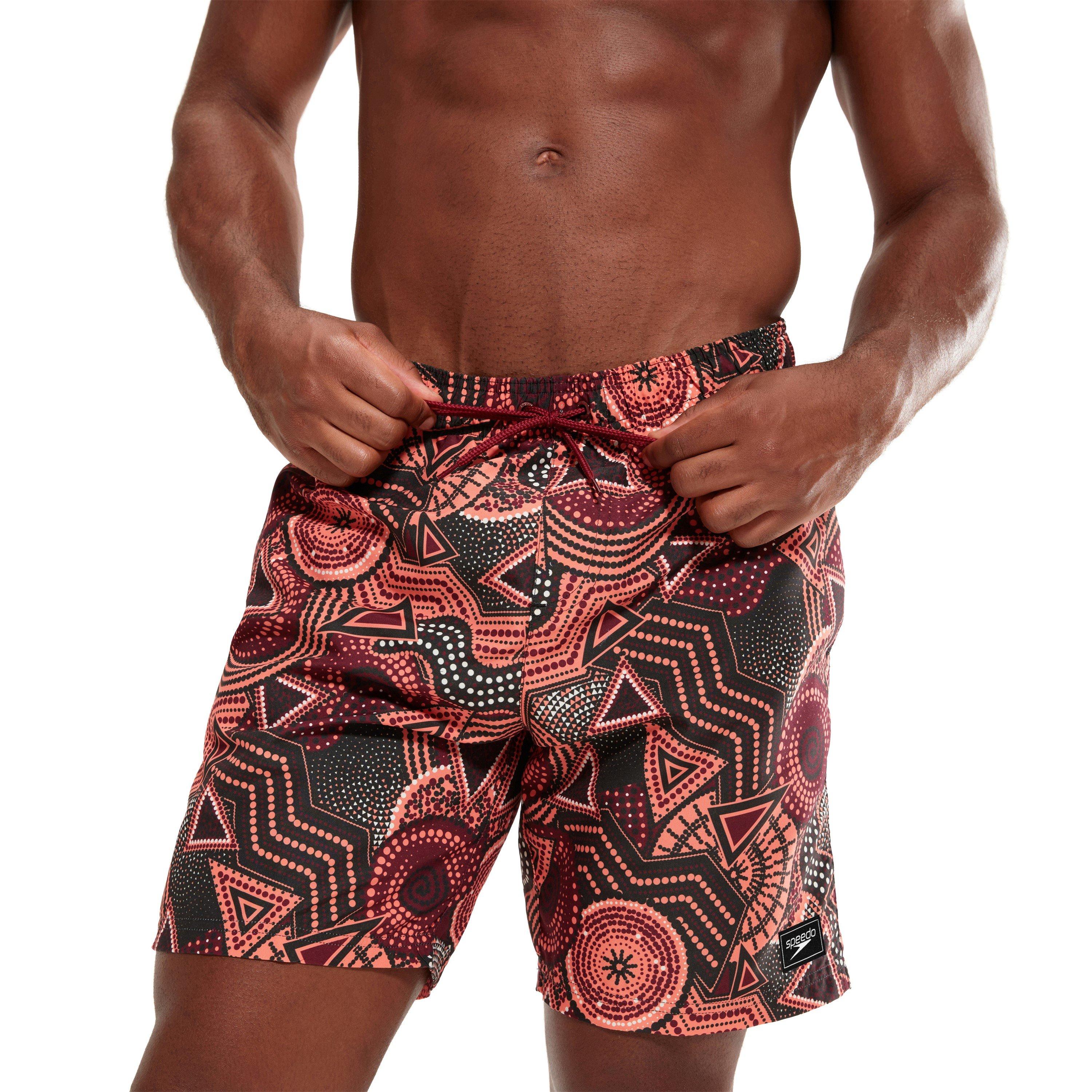Schwarz/Rot - Speedo - Digital Printed 18-Inch Swim Shorts - 6