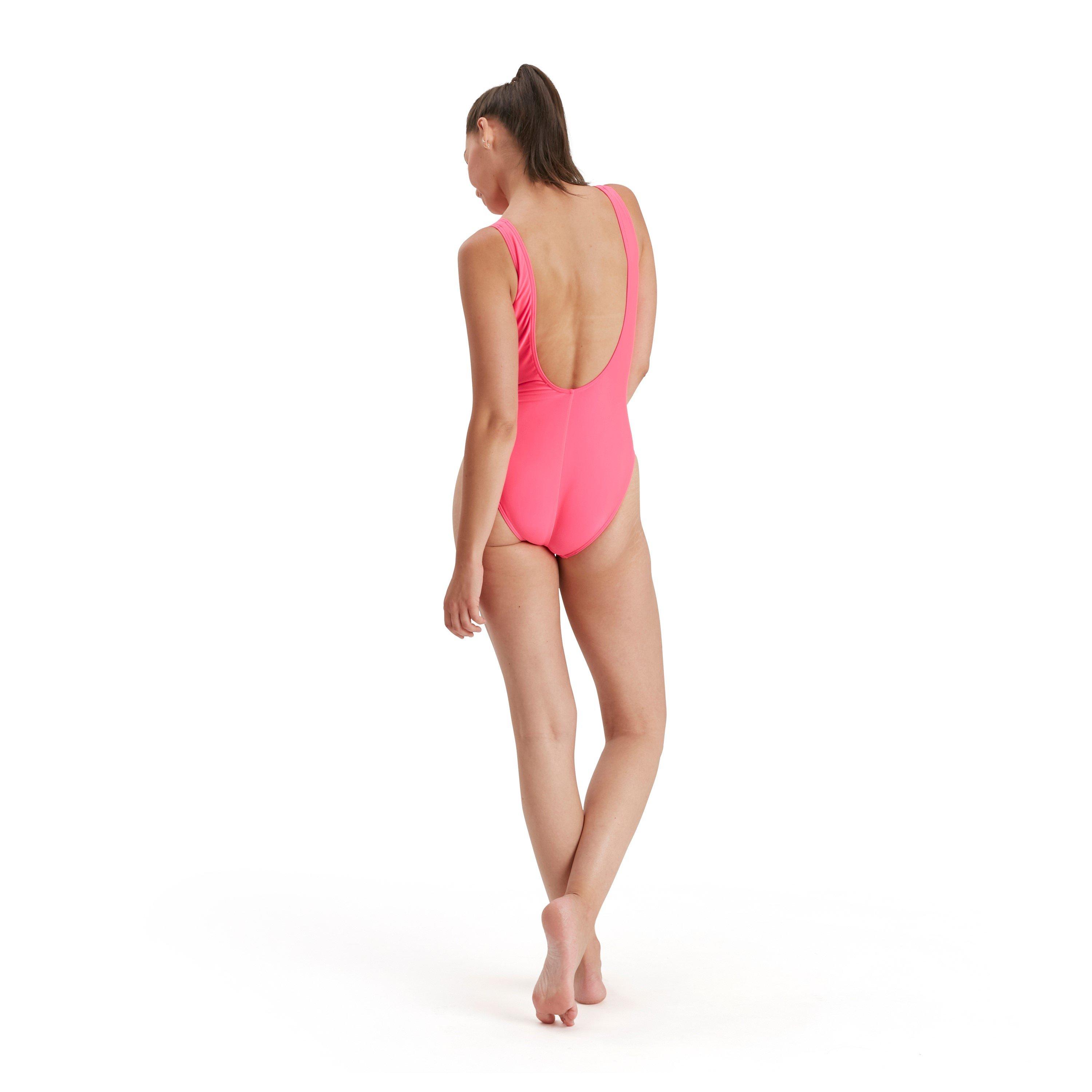Flou Rosa/Bianco - Speedo - Logo U Back Swimsuit Womens - 3