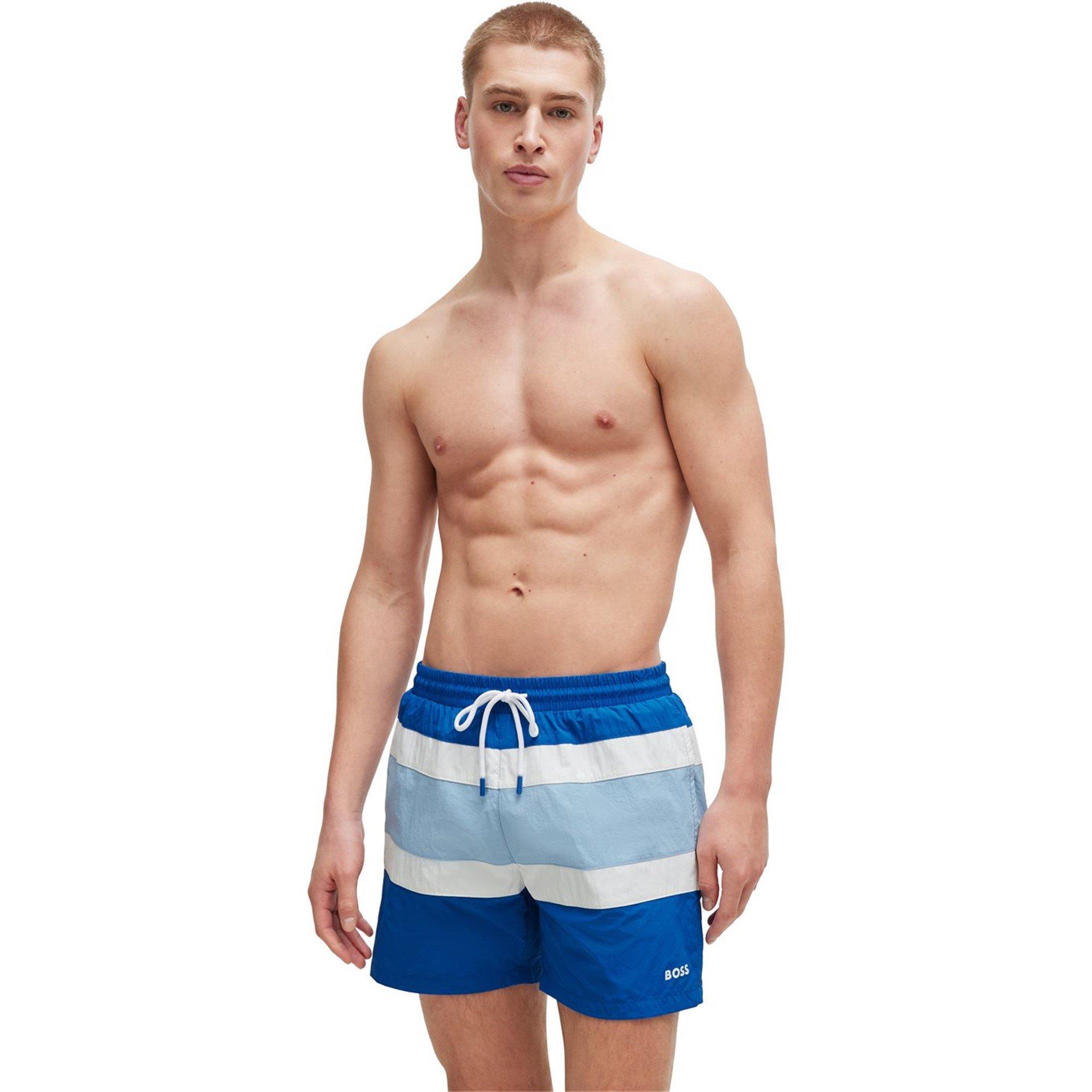 Medium Blue - Boss - Men's Rico Elasticated Waist Swim Shorts - 2