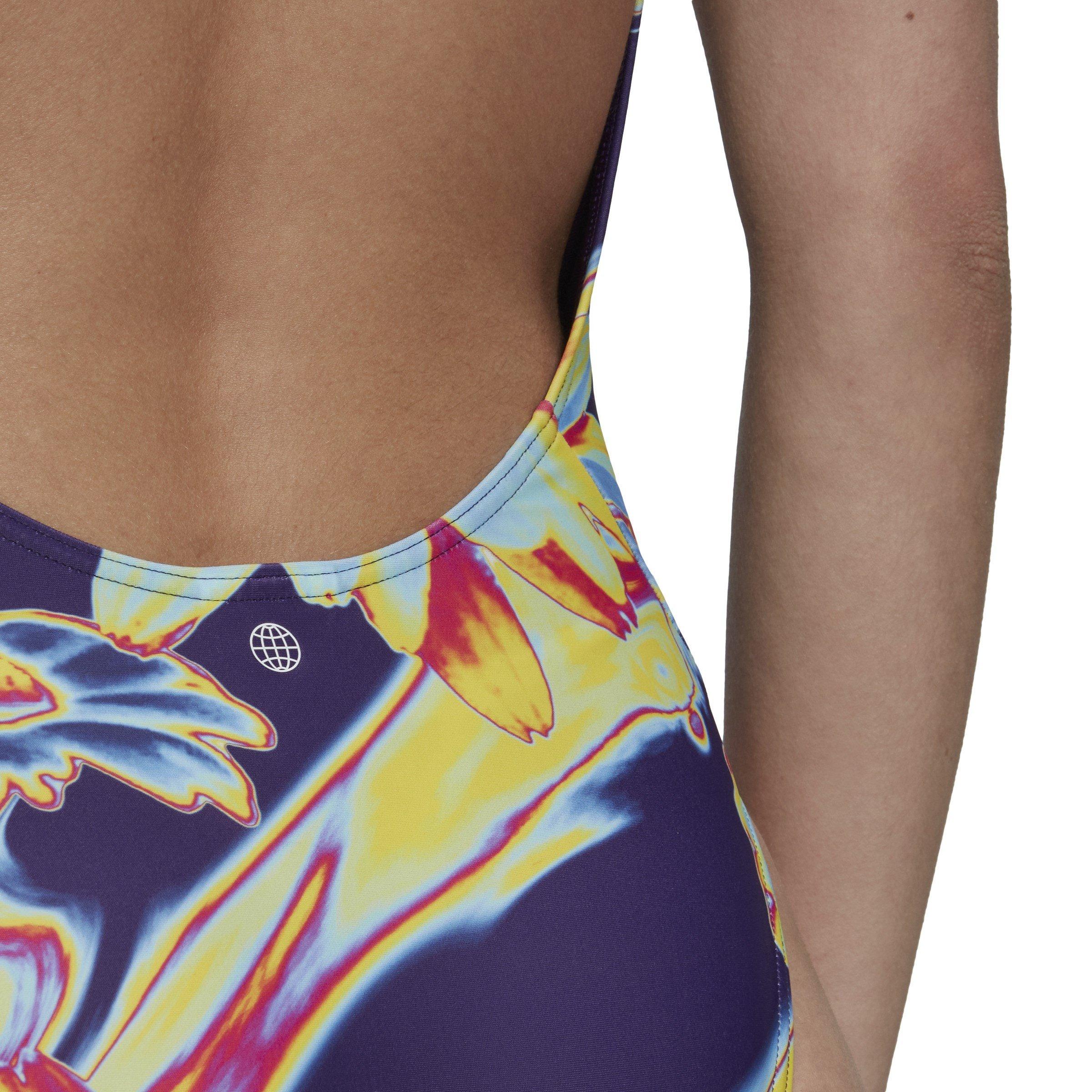Drk Purple - adidas - Sea 3 Stripe Swimsuit Womens - 6