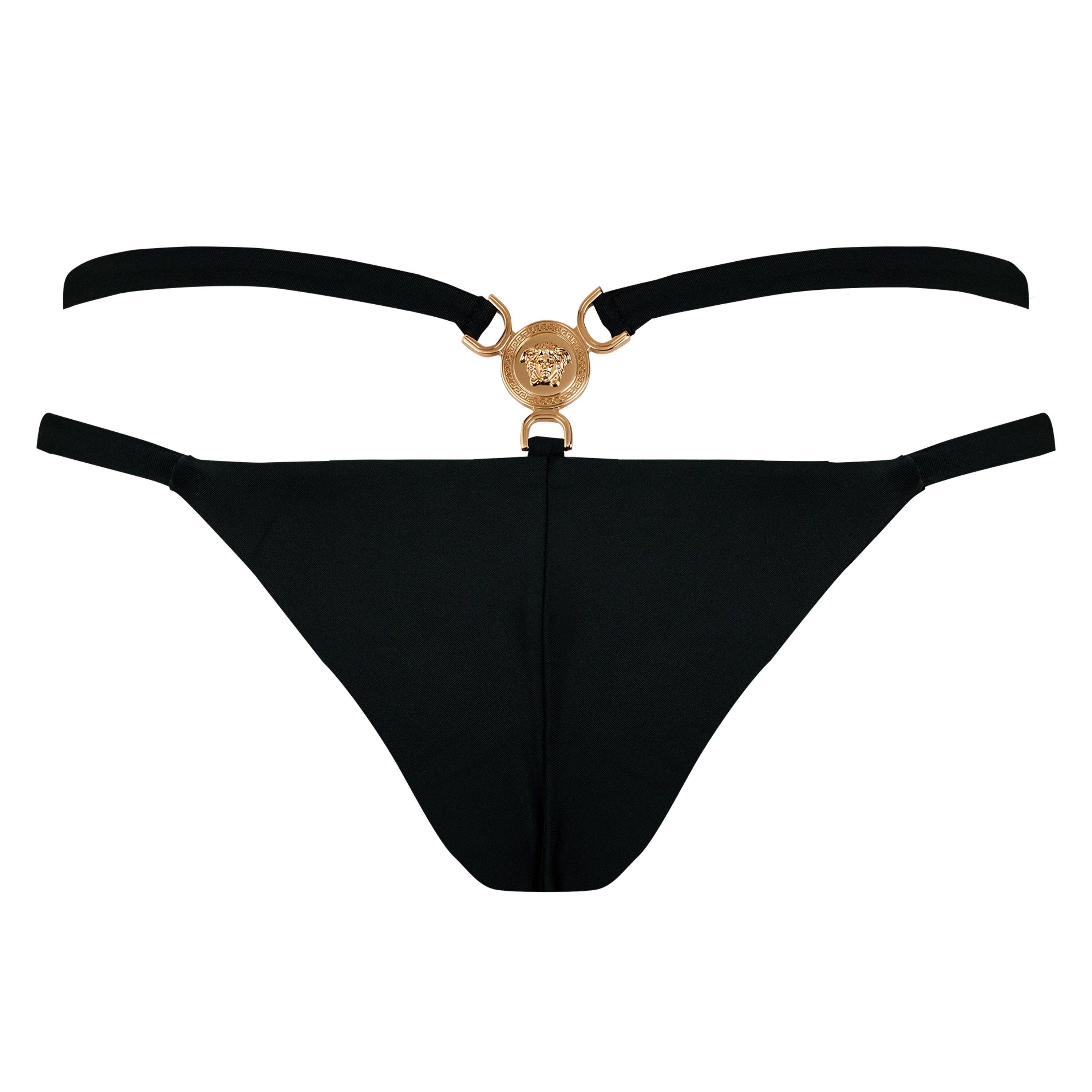 Black 1B000 - Versace - Medussa 95' Bikini Bottoms - 2