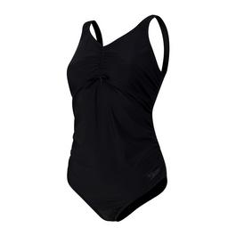 Speedo Women's Essential U-Back Maternity Swimsuit Black