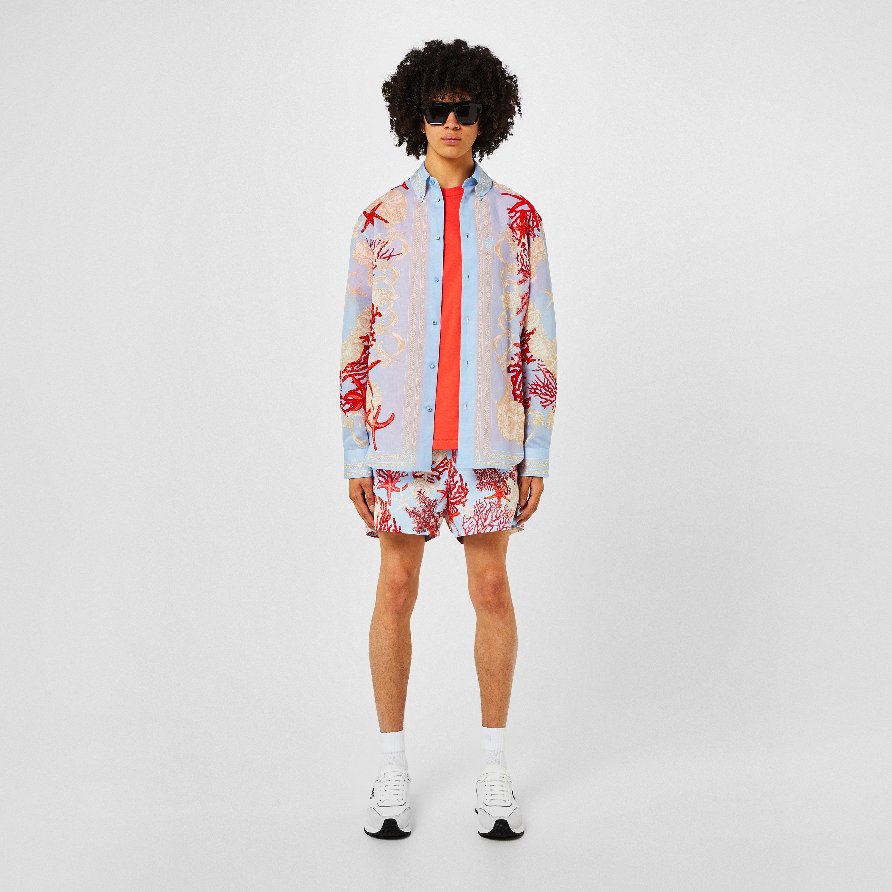 Multi - Versace Icon - Men's Barocco Sea Swim Shorts - 6