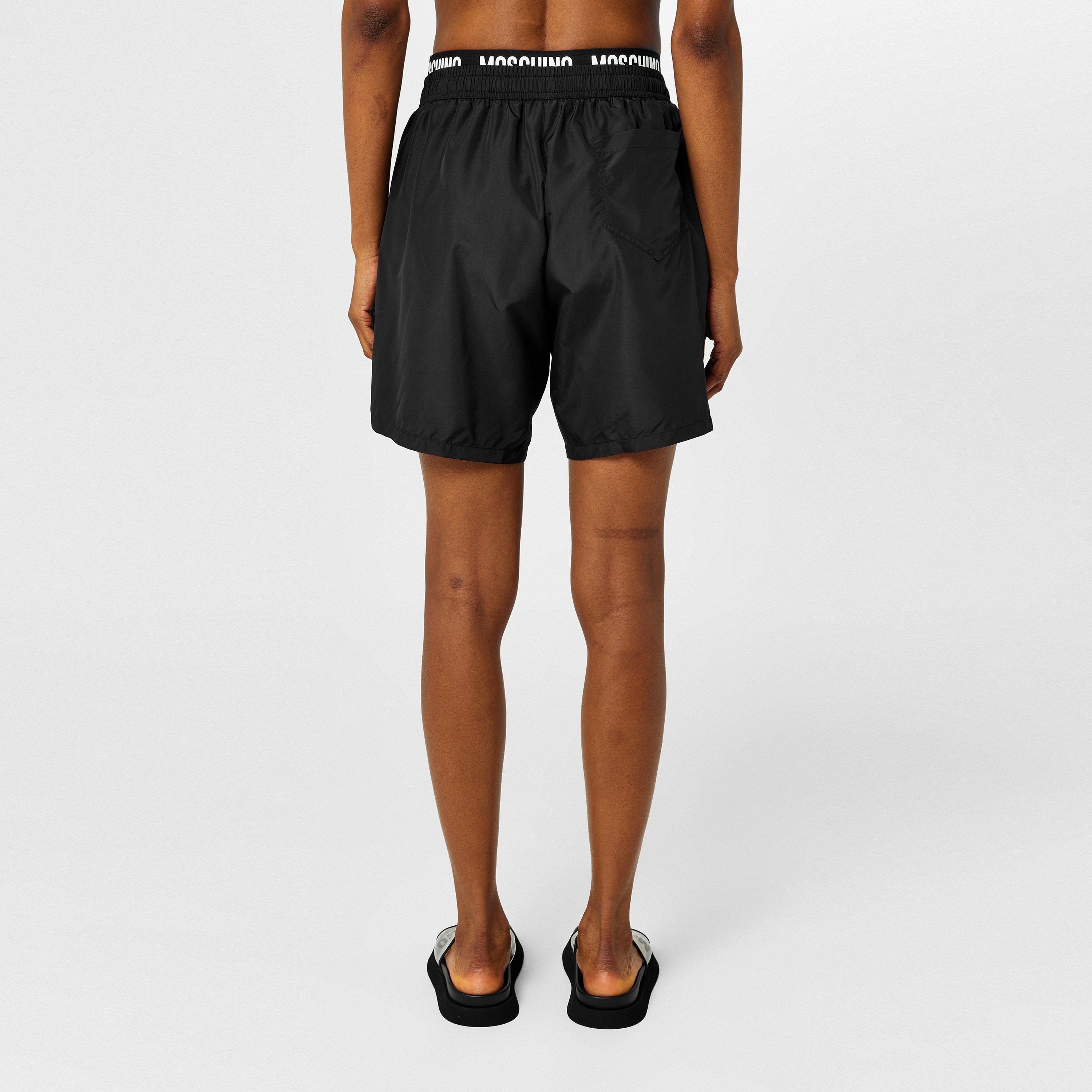 Black - Moschino - Women's Plunge Swimsuit - 3