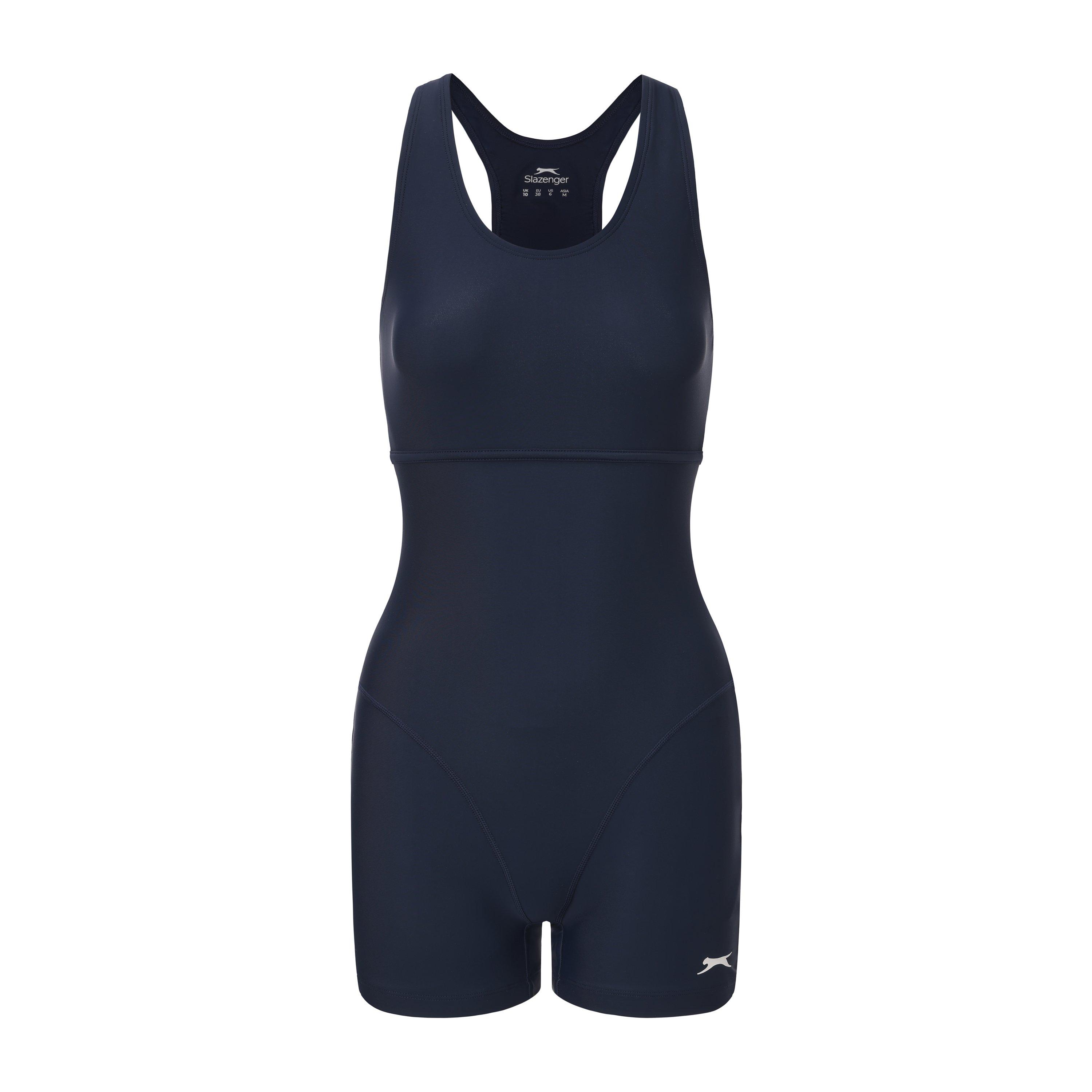 Slazenger Women's Lycra® Xtra Life™ Boyleg Swimsuit - Navy - 14 (42)