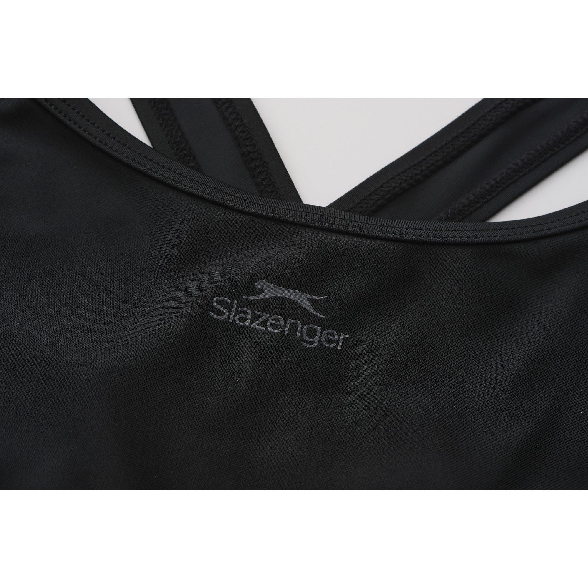 Schwarz - Slazenger - LYCRA® XTRA LIFE ™ X Back Swimsuit Ladies - 5