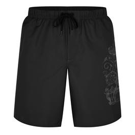 Versace Icon Cartouche Print Swim Trunks