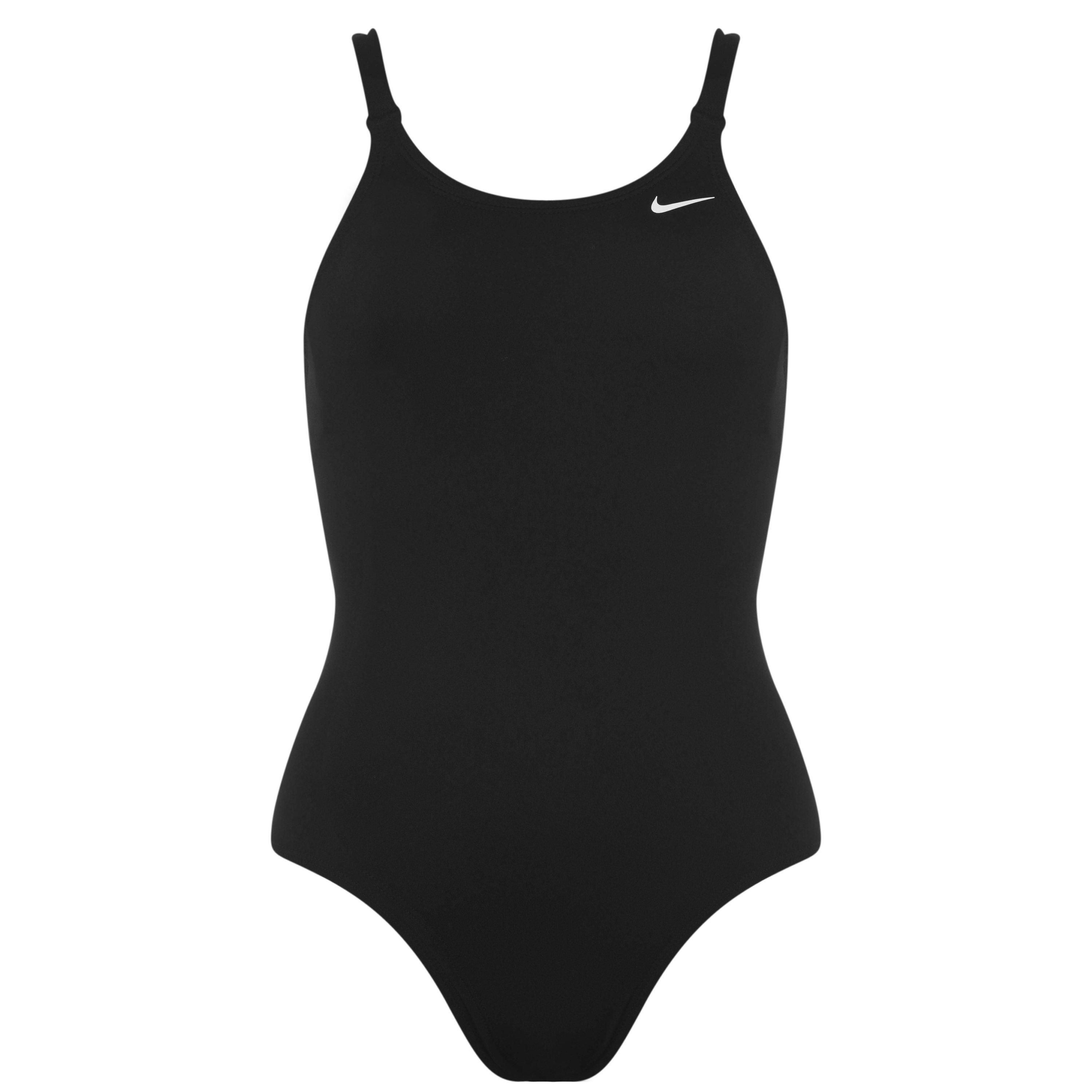Black - Nike - Hydrastrong Solid Fastback One Piece - 1