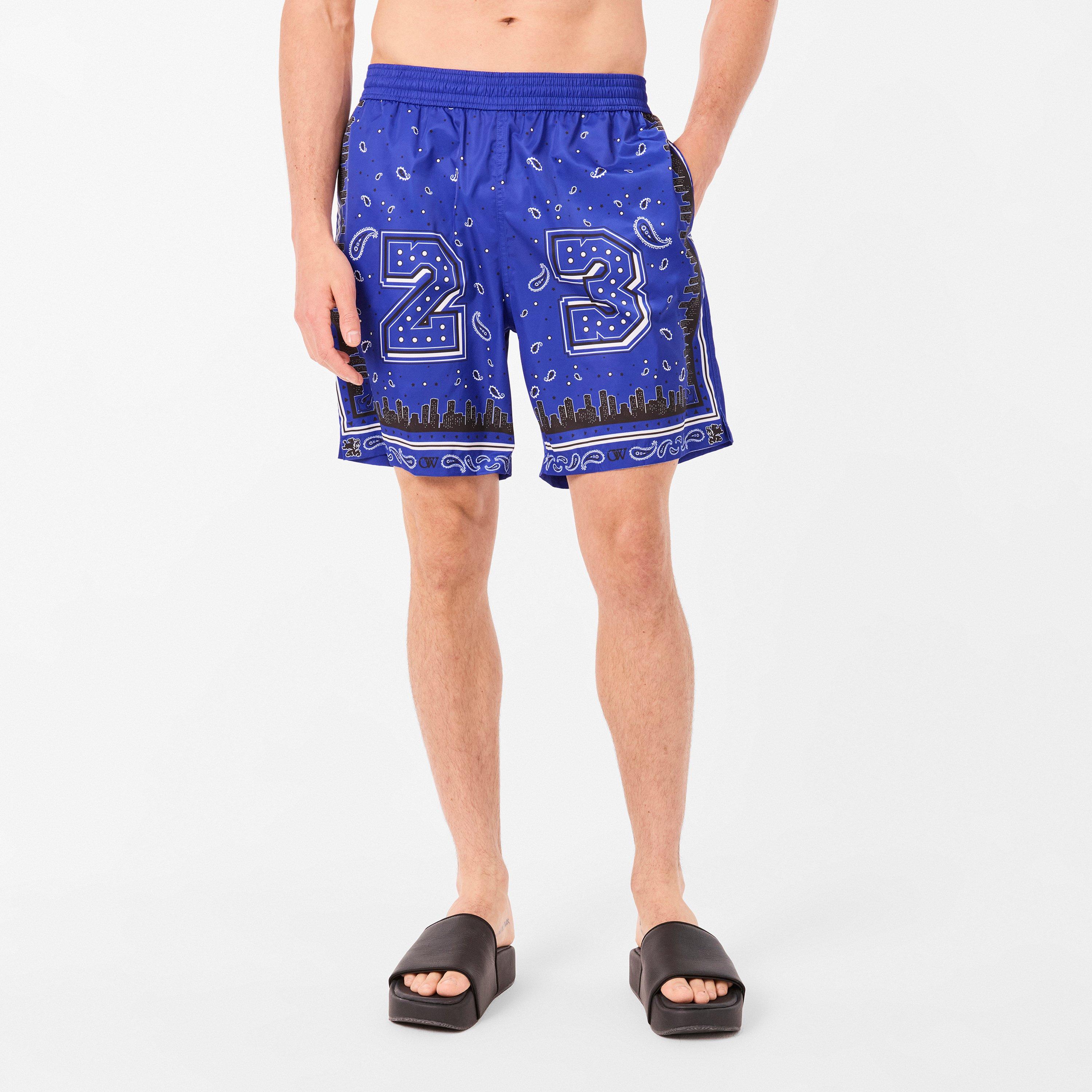  Nautical Blu - Off White - Men's Swim Shorts - 3
