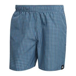 adidas Check Swim Shorts Mens Short