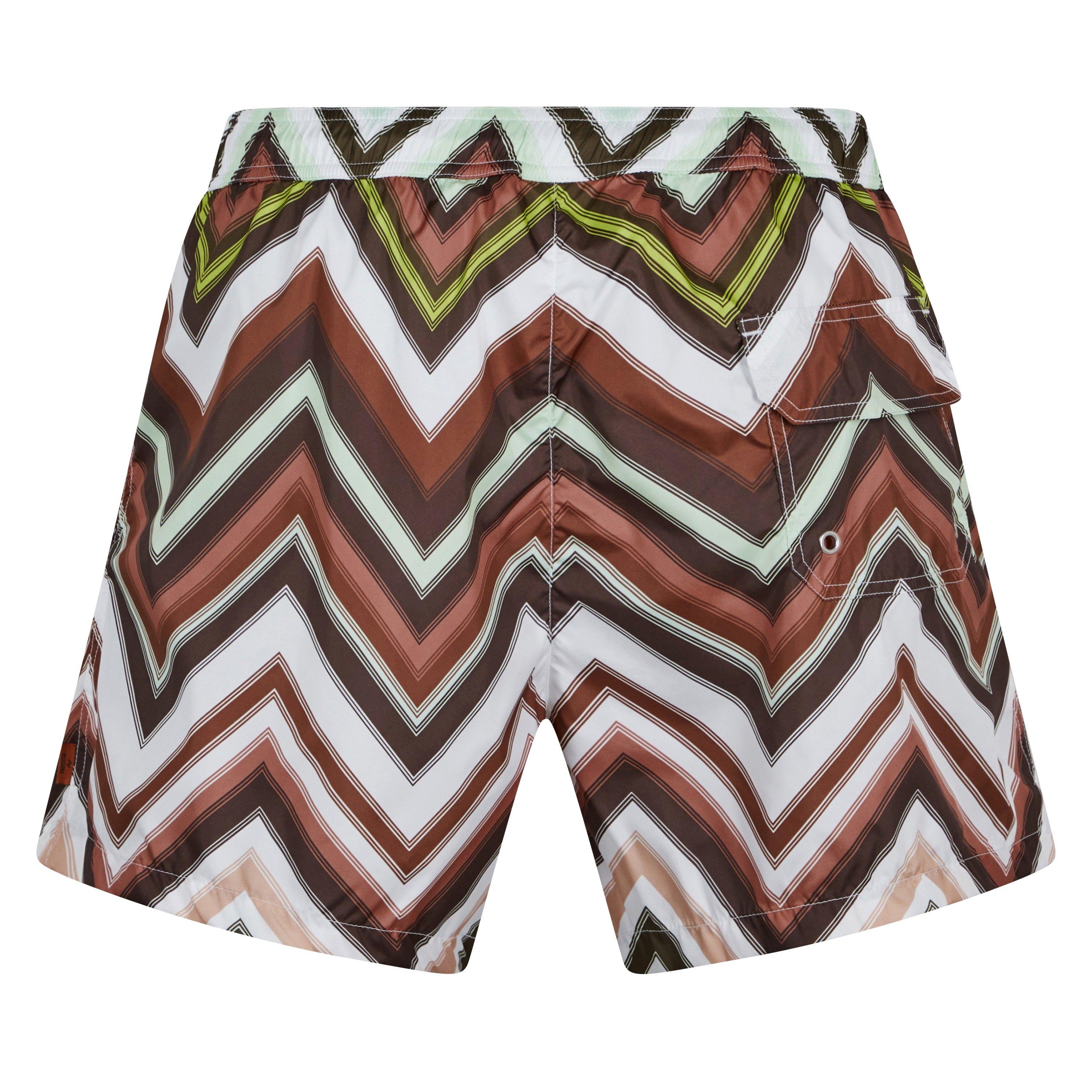 WHT LIM KHK - Missoni - Zigzag Swim Shorts - 2