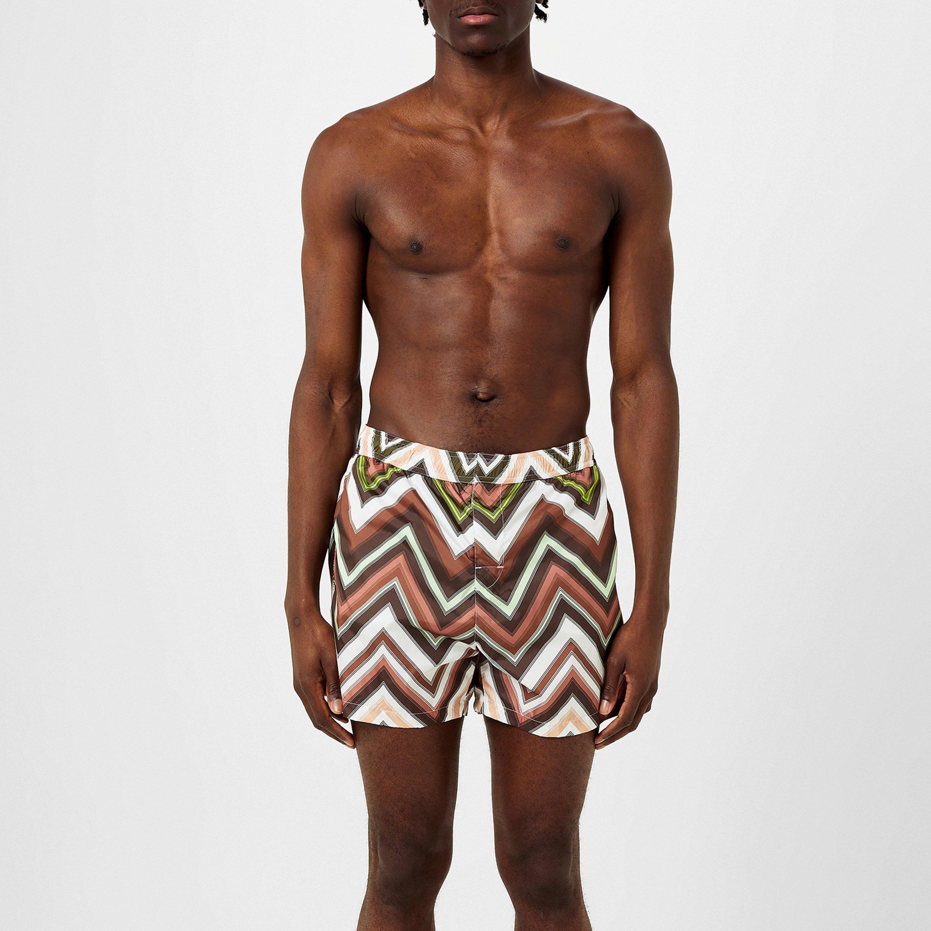 WHT LIM KHK - Missoni - Zigzag Swim Shorts - 3