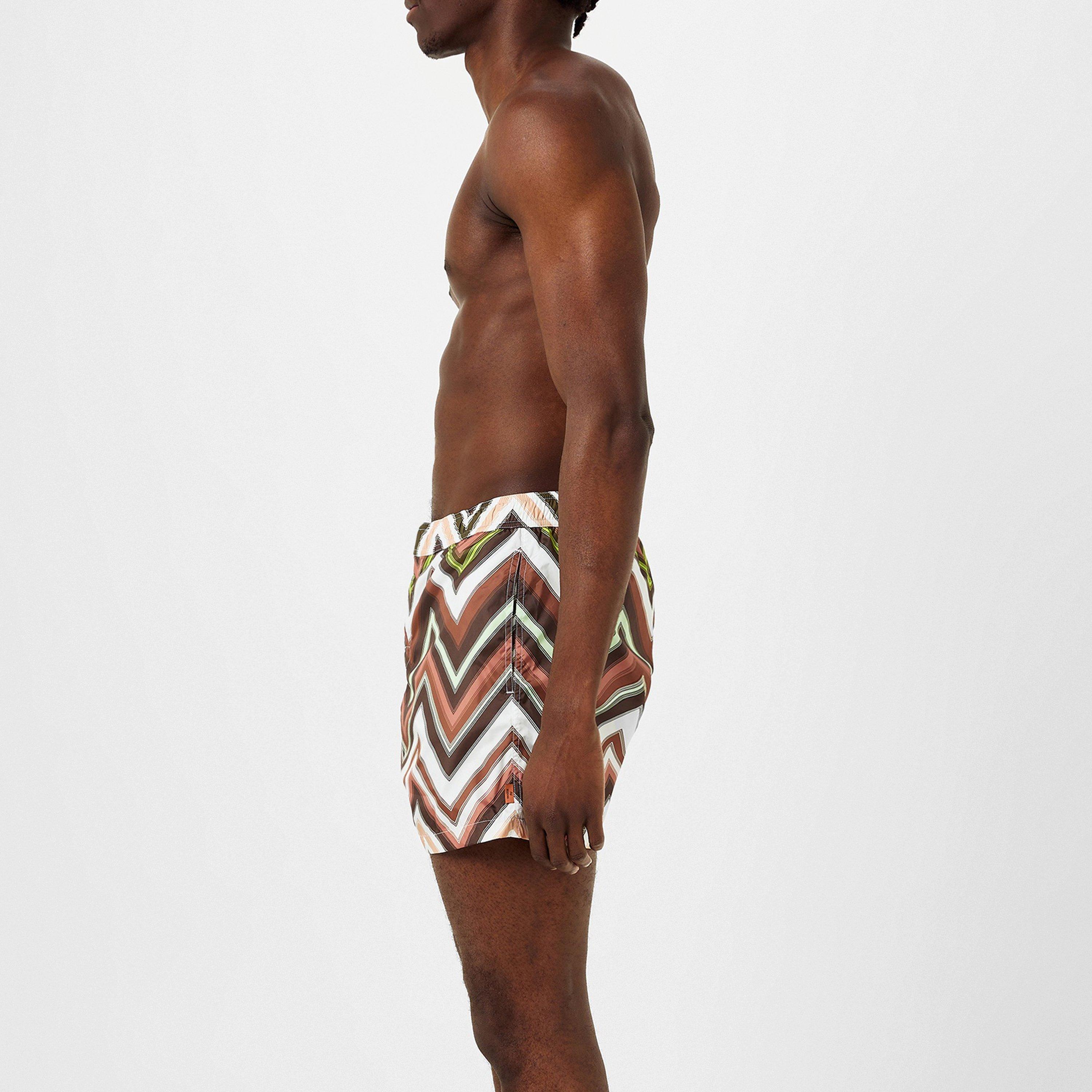 WHT LIM KHK - Missoni - Zigzag Swim Shorts - 5
