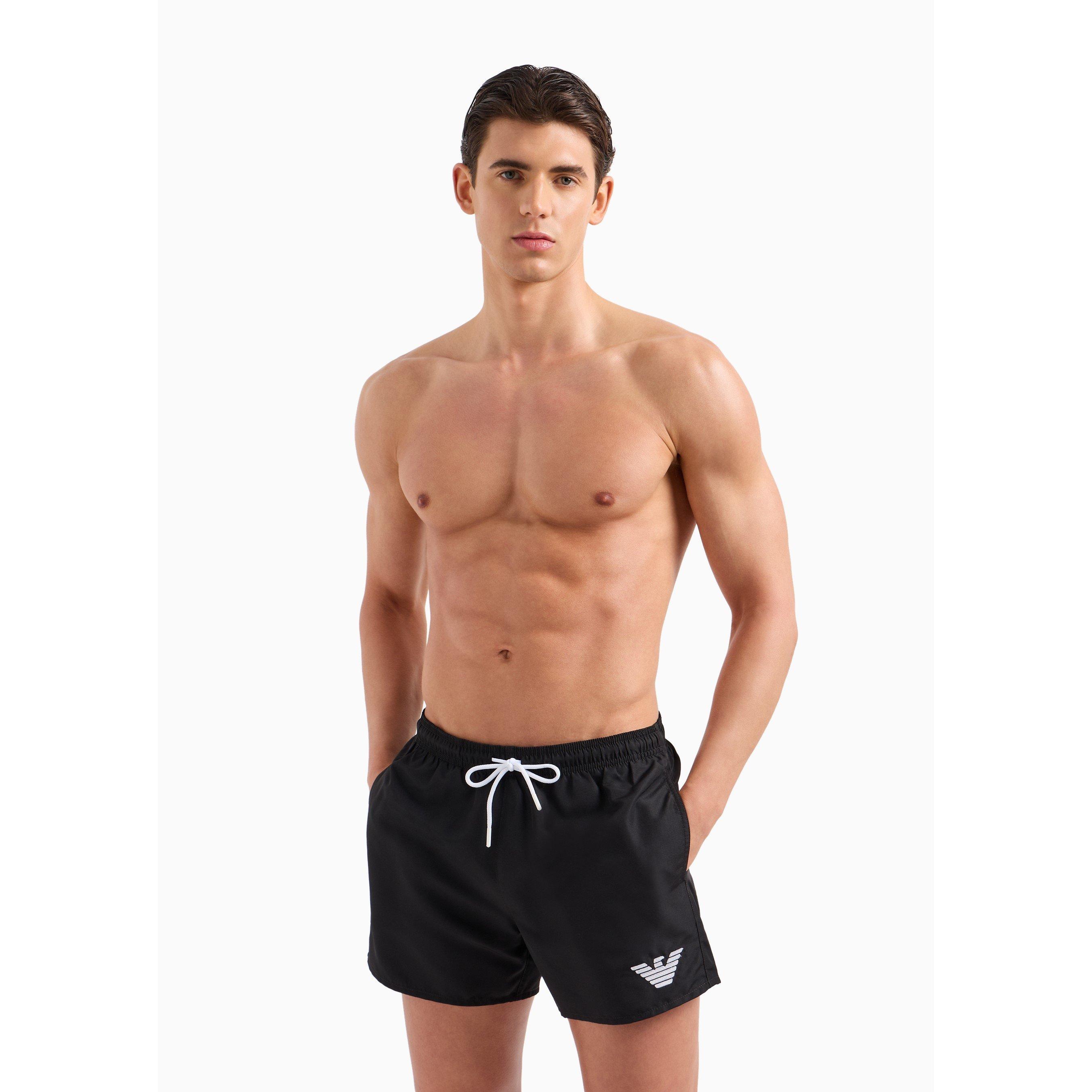 Black 00020 - Emporio Armani - Mens Woven Boxer - 2