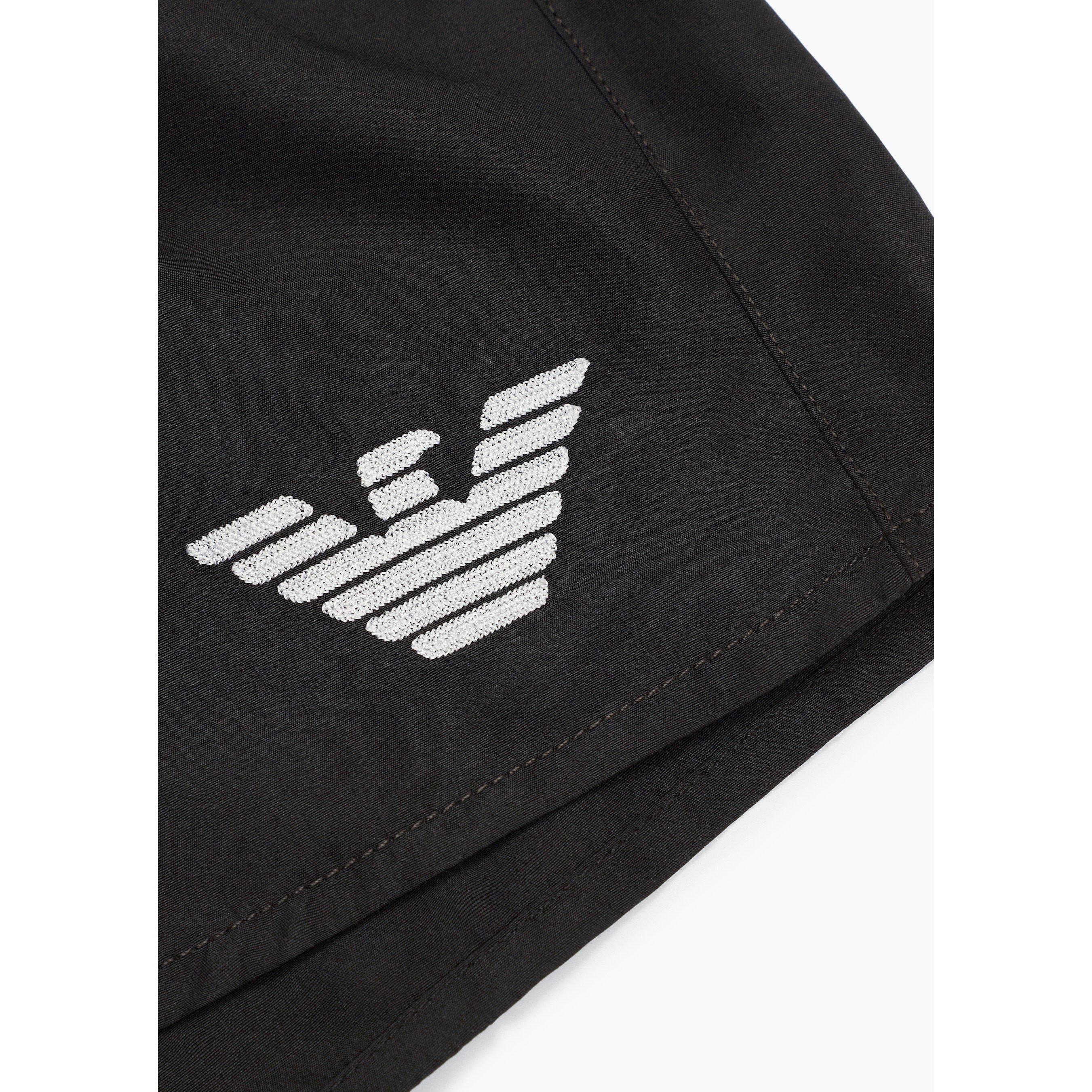 Black 00020 - Emporio Armani - Mens Woven Boxer - 3