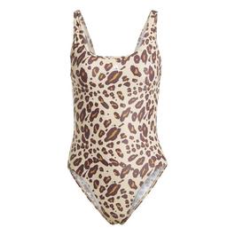 adidas Essentials Animal Print U Back Swimsuit