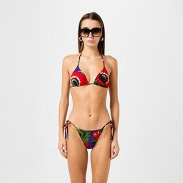 Dolce and Gabbana Floral Triangle Bikini Set