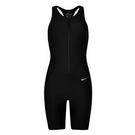 Negro - Nike - Scultpack Boyleg Swimsuit Womens - 1